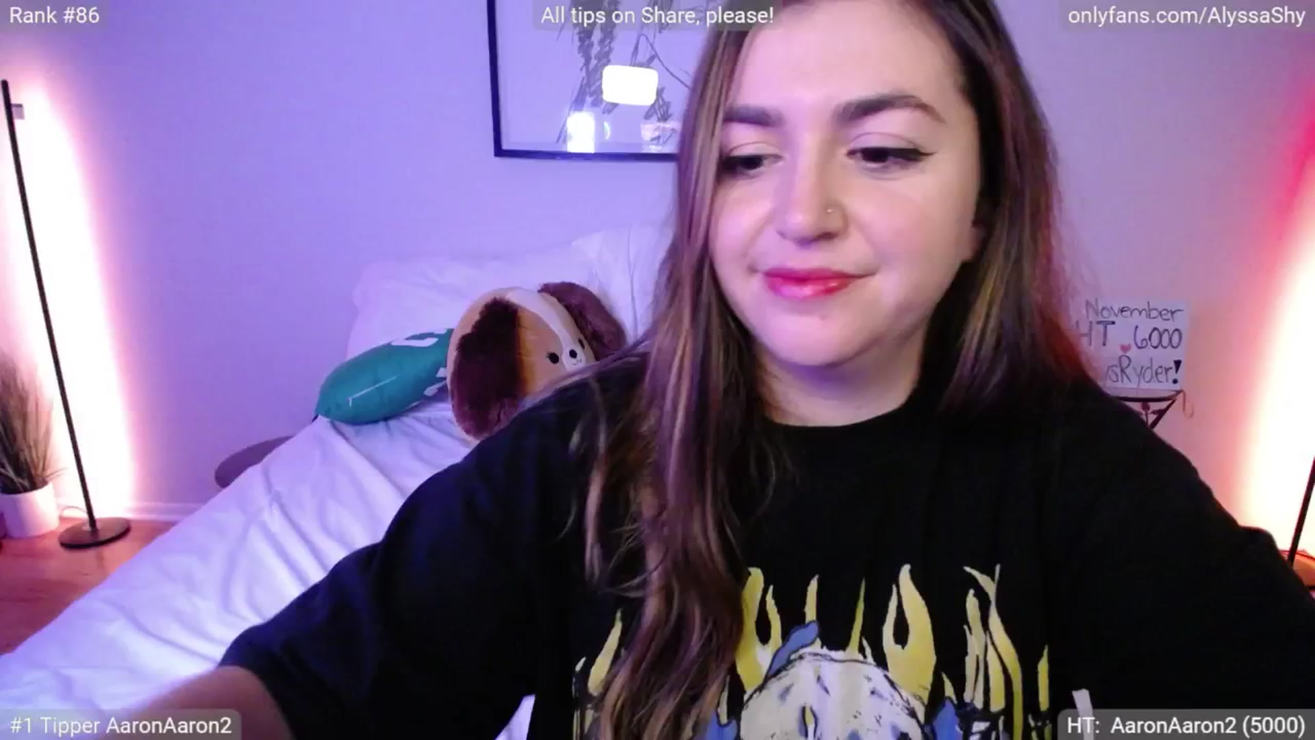 Gallery image thumbnail from AlyssaShy's myfreecams stream on, 11/18/2024, 03:19 image 13 of 20