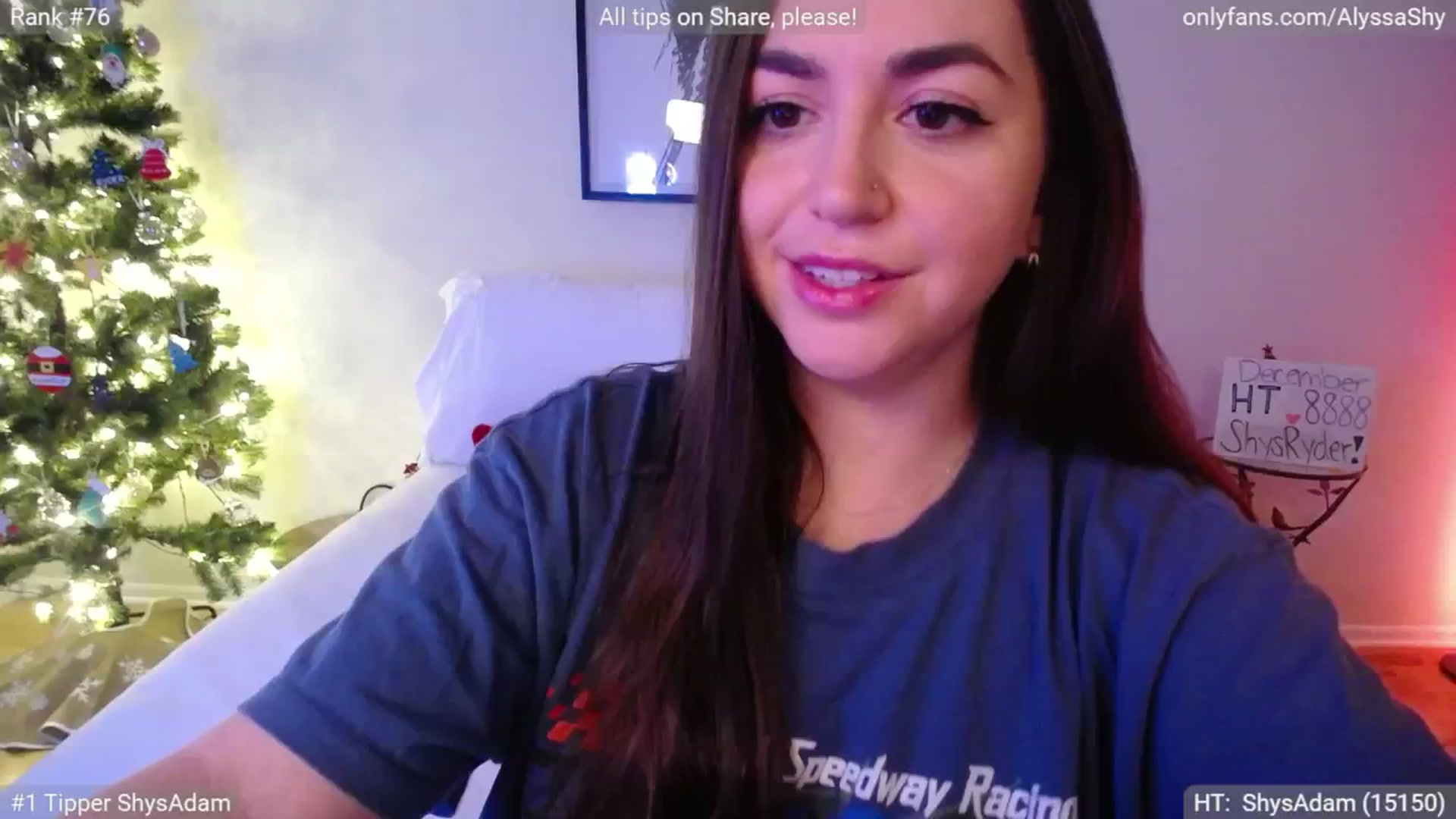 Gallery image thumbnail from AlyssaShy's myfreecams stream on, 12/20/2024, 24:06 image 5 of 20