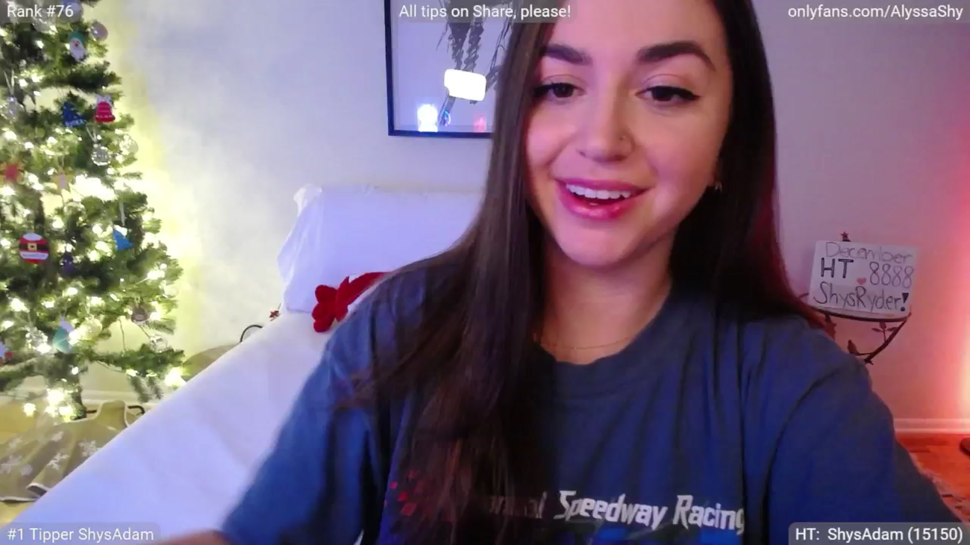 Gallery image thumbnail from AlyssaShy's myfreecams stream on, 12/20/2024, 24:06 image 2 of 20