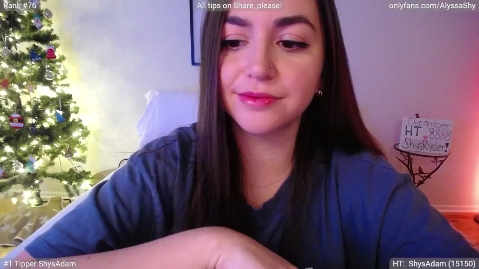 Gallery image thumbnail from AlyssaShy's myfreecams stream on, 12/20/2024, 24:06 image 10 of 20