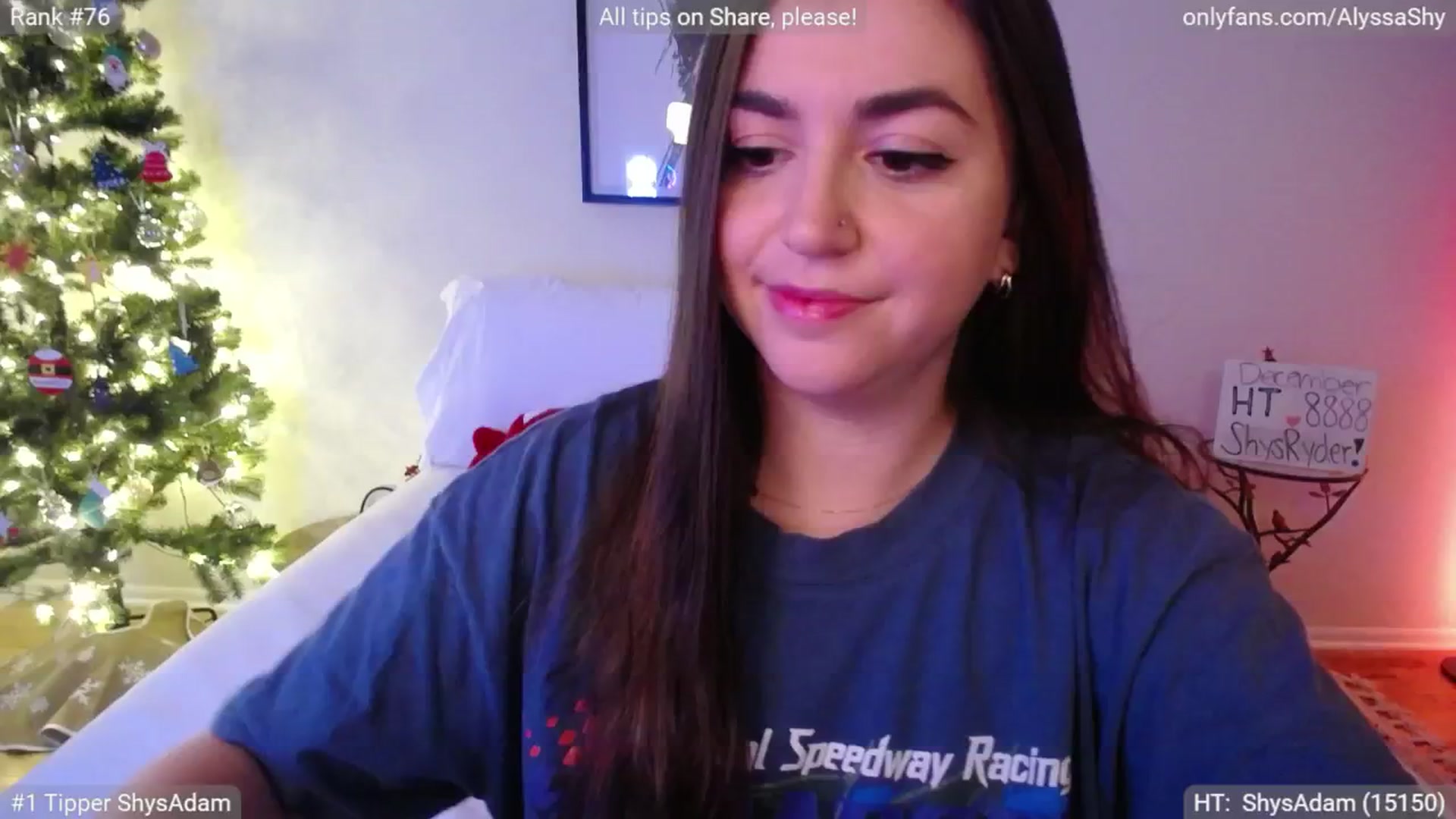 Gallery image thumbnail from AlyssaShy's myfreecams stream on, 12/20/2024, 24:06 image 18 of 20
