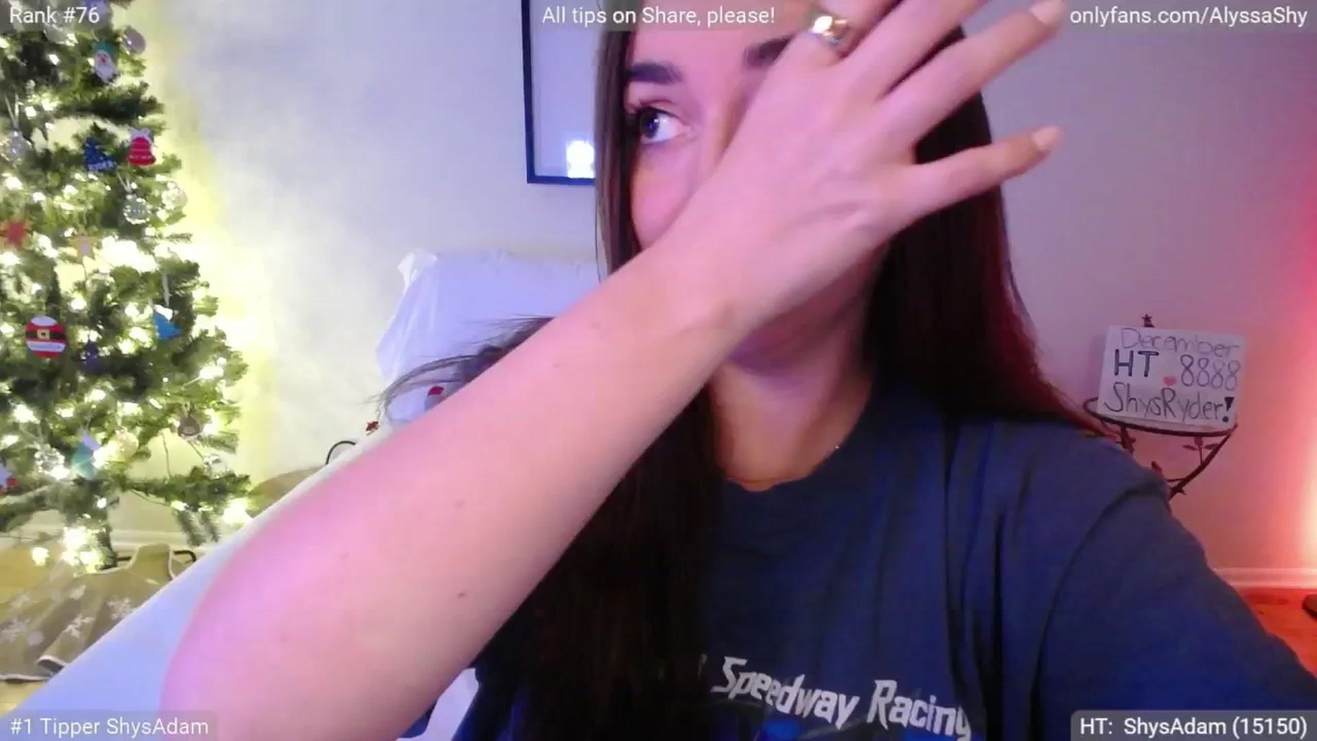 Gallery image thumbnail from AlyssaShy's myfreecams stream on, 12/20/2024, 24:06 image 1 of 20