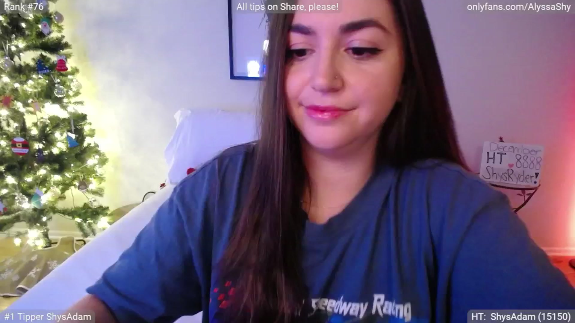 Gallery image thumbnail from AlyssaShy's myfreecams stream on, 12/20/2024, 24:06 image 4 of 20