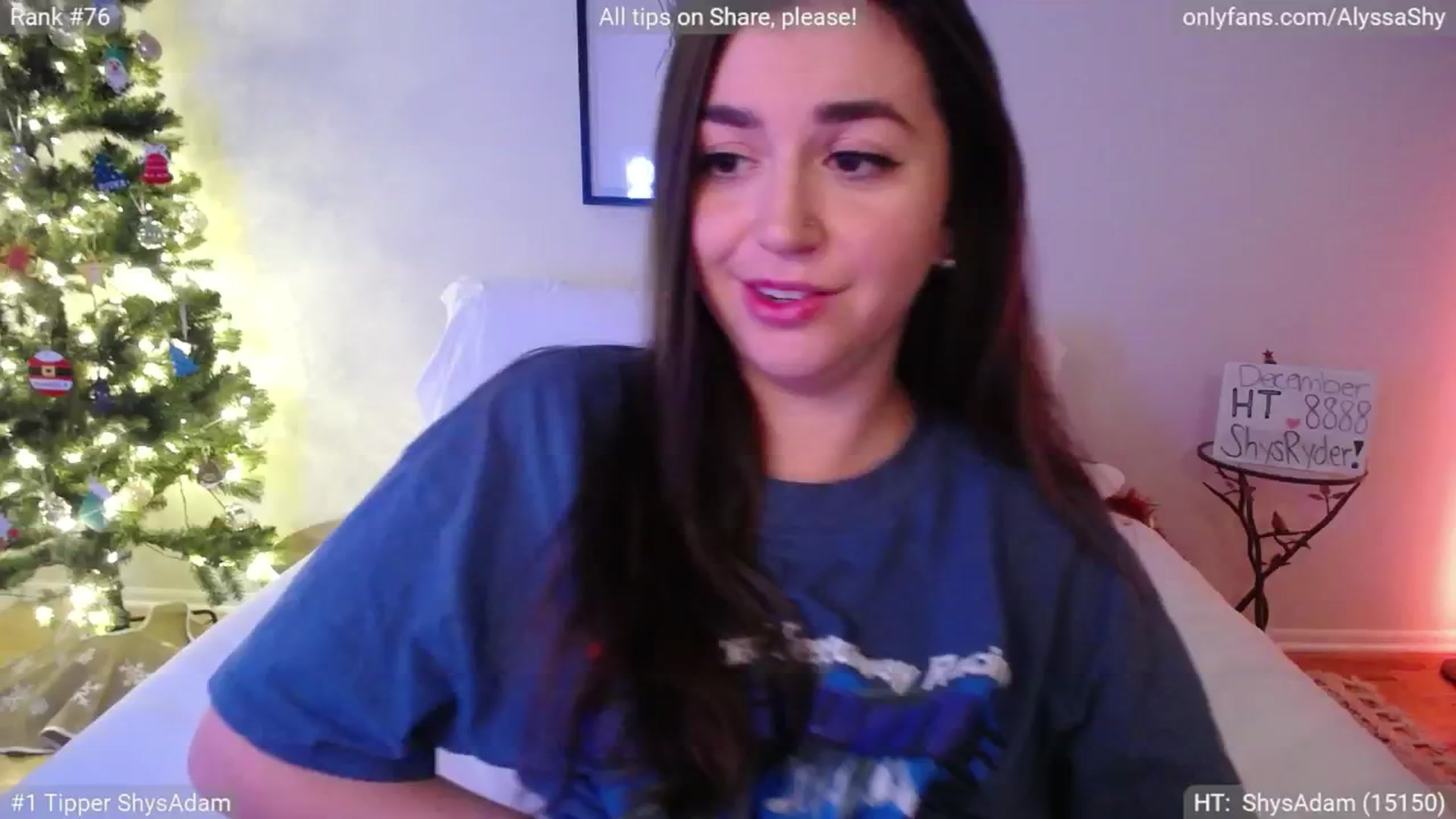 Gallery image thumbnail from AlyssaShy's myfreecams stream on, 12/20/2024, 24:06 image 6 of 20