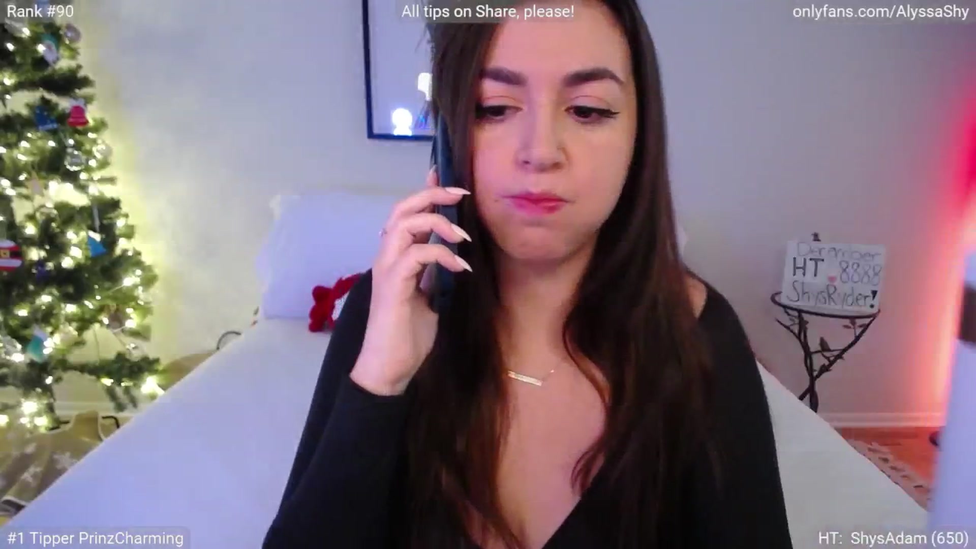 Gallery image thumbnail from AlyssaShy's myfreecams stream on, 12/24/2024, 22:46 image 3 of 20