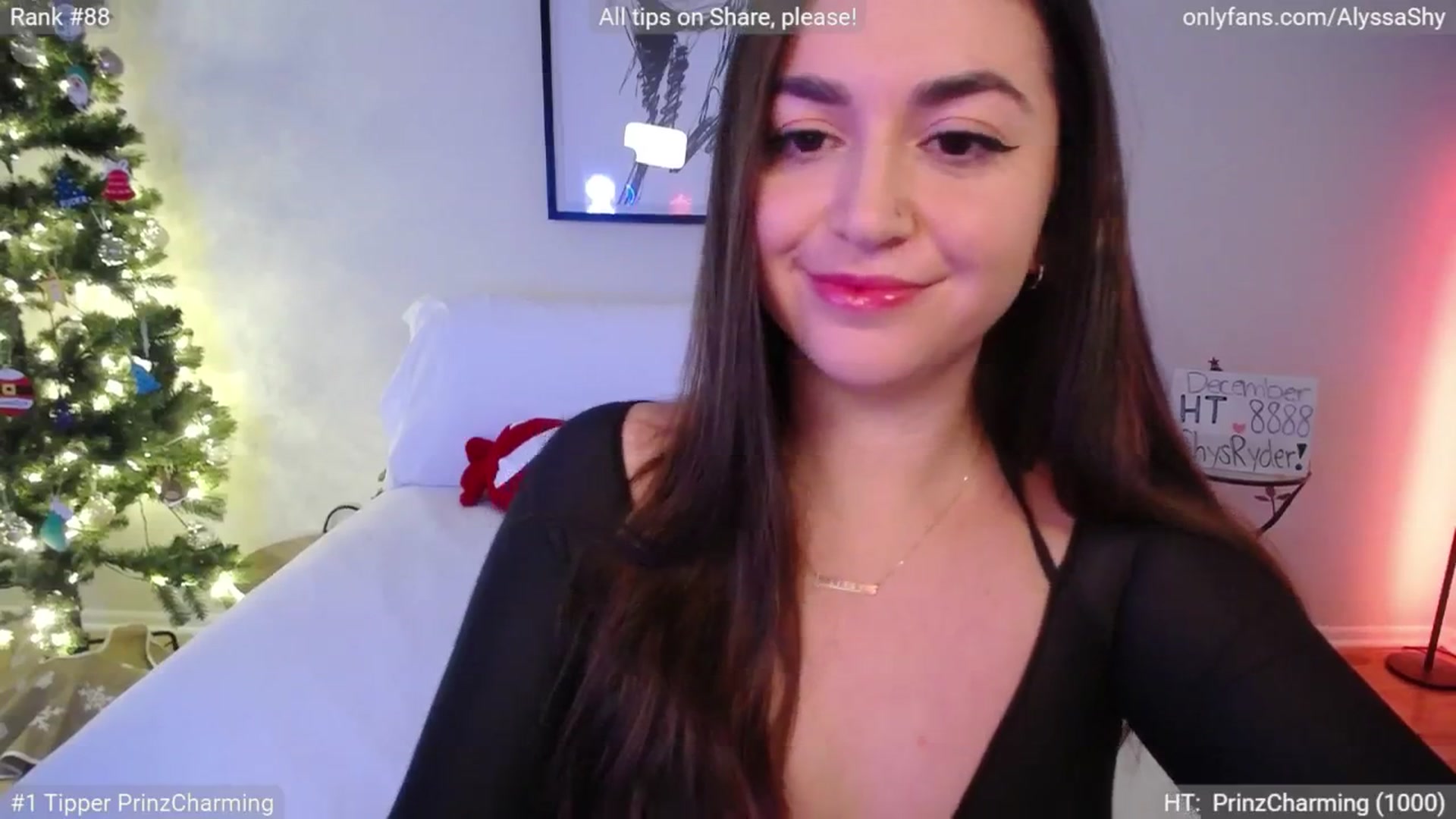 Gallery image thumbnail from AlyssaShy's myfreecams stream on, 12/24/2024, 22:46 image 5 of 20