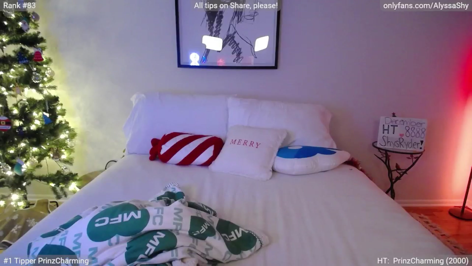 Gallery image thumbnail from AlyssaShy's myfreecams stream on, 12/24/2024, 22:46 image 11 of 20