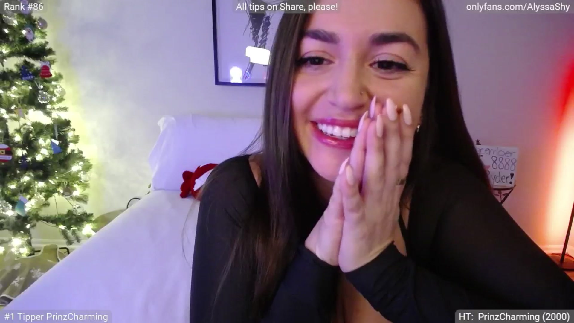 Gallery image thumbnail from AlyssaShy's myfreecams stream on, 12/24/2024, 22:46 image 9 of 20