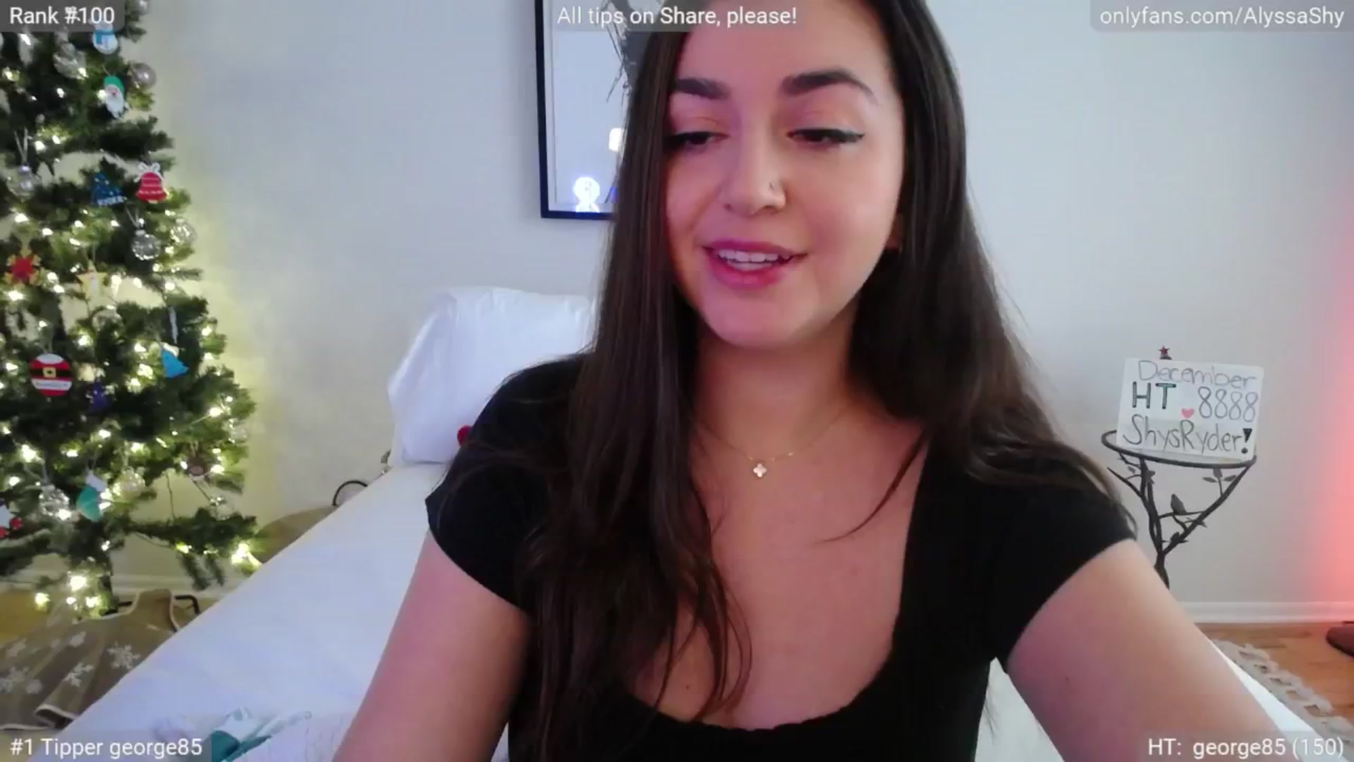 Gallery image thumbnail from AlyssaShy's myfreecams stream on, 12/27/2024, 20:43 image 2 of 20
