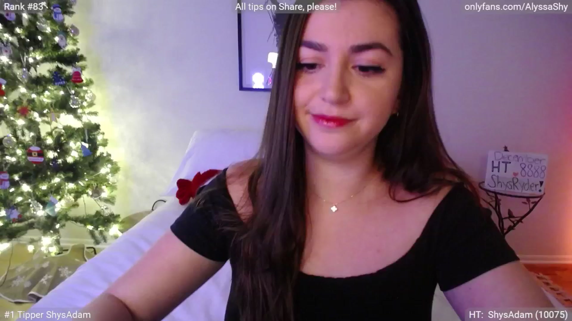Gallery image thumbnail from AlyssaShy's myfreecams stream on, 12/27/2024, 22:10 image 2 of 20