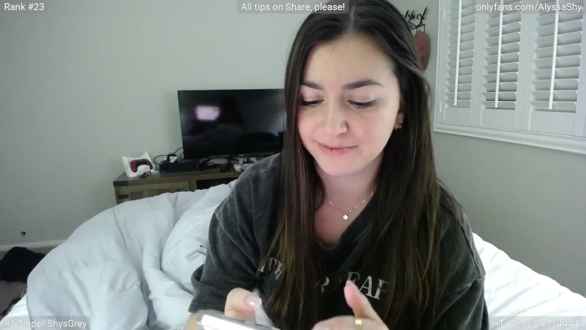 Gallery image thumbnail from AlyssaShy's myfreecams stream on, 01/21/2025, 06:22 image 11 of 20