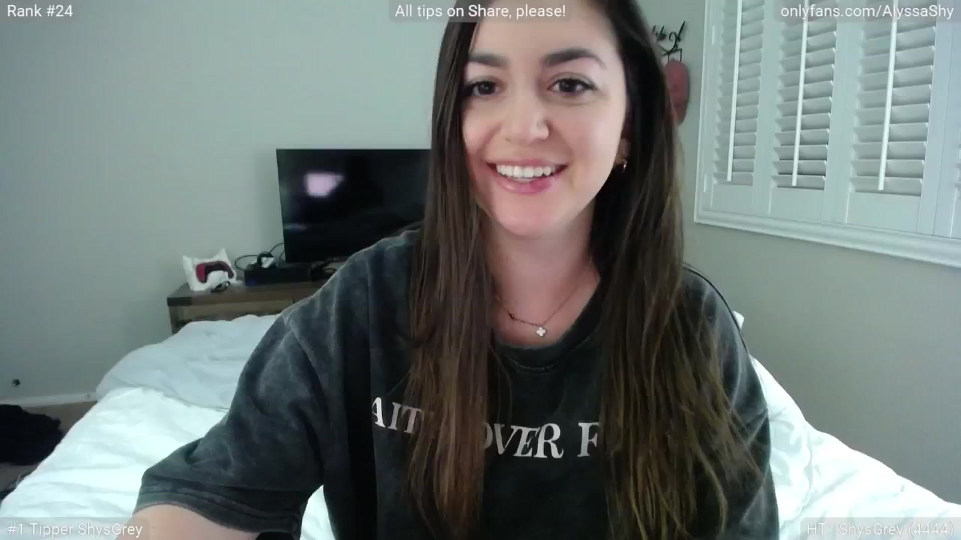 Gallery image thumbnail from AlyssaShy's myfreecams stream on, 01/21/2025, 06:22 image 1 of 20