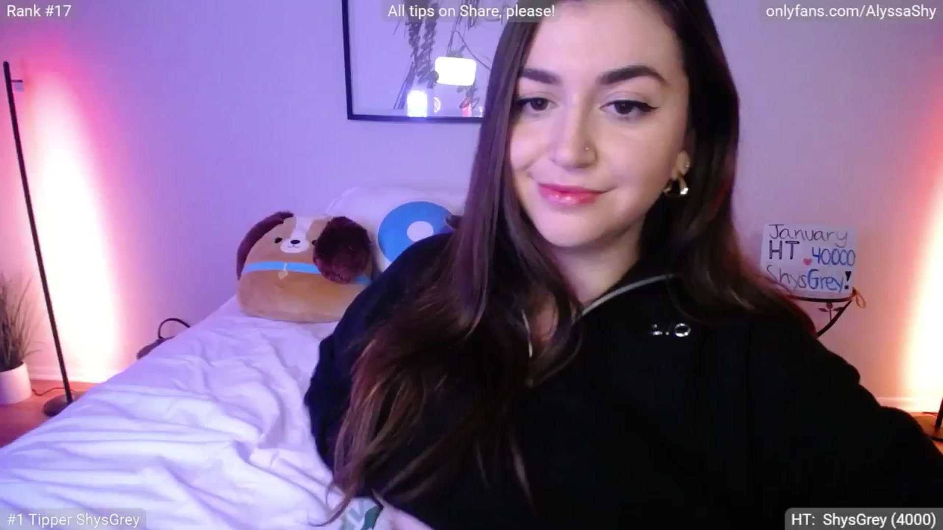 Gallery image thumbnail from AlyssaShy's myfreecams stream on, 01/26/2025, 01:37 image 7 of 20