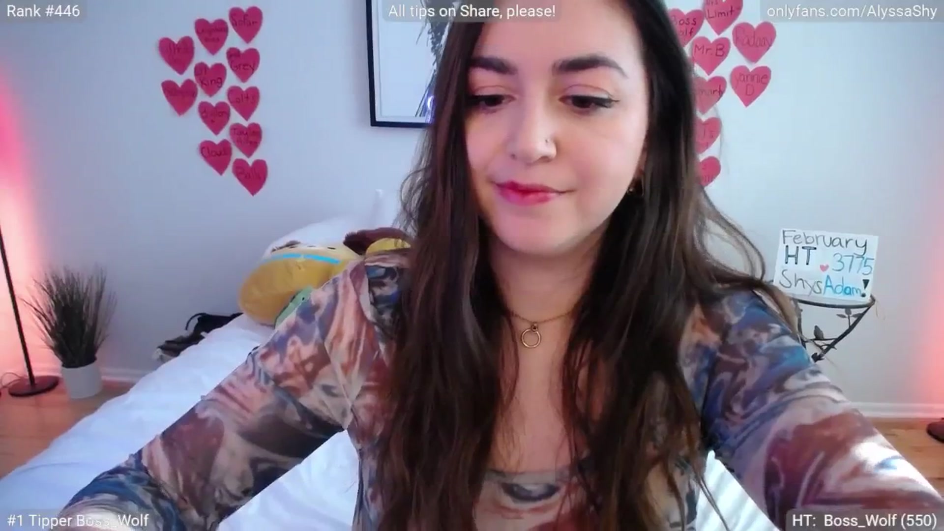 Gallery image thumbnail from AlyssaShy's myfreecams stream on, 02/21/2025, 21:14 image 5 of 20
