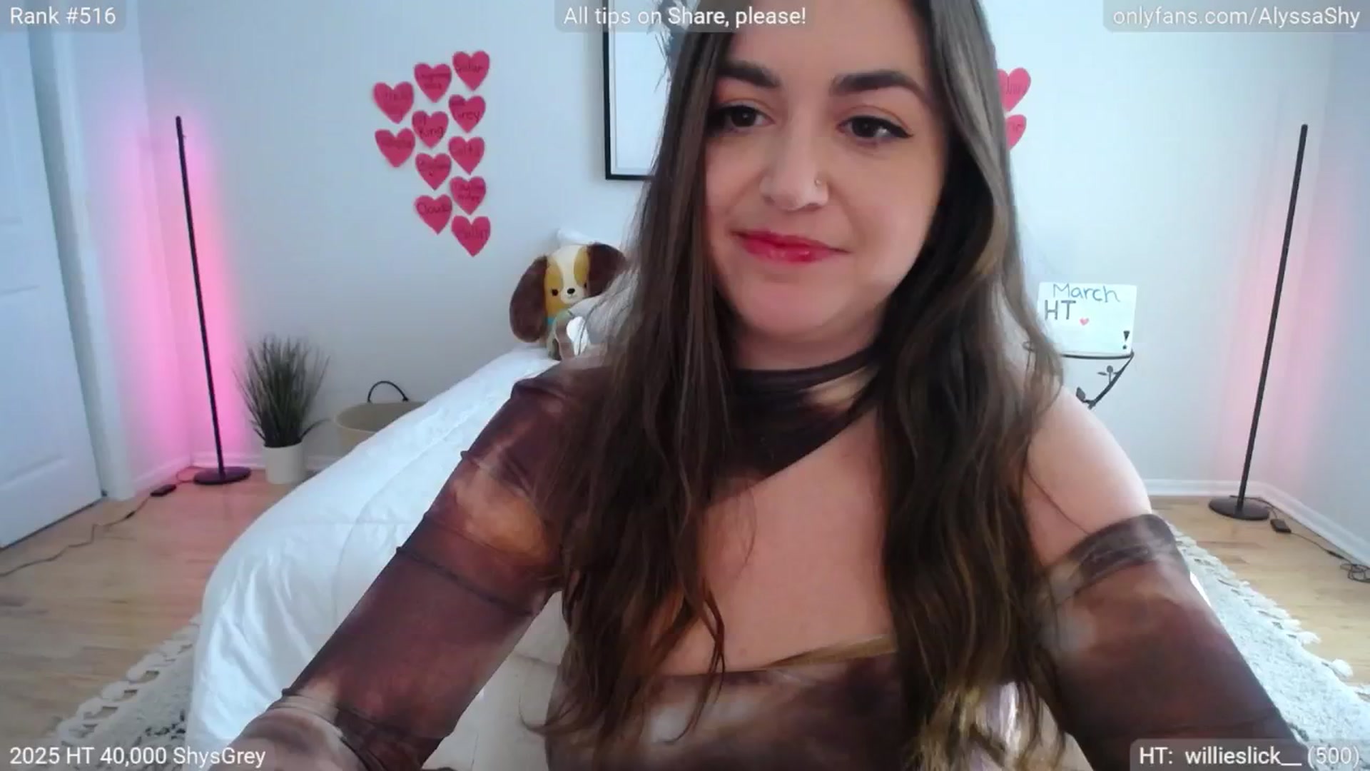 Gallery image thumbnail from AlyssaShy's myfreecams stream on, 03/01/2025, 20:36 image 1 of 20