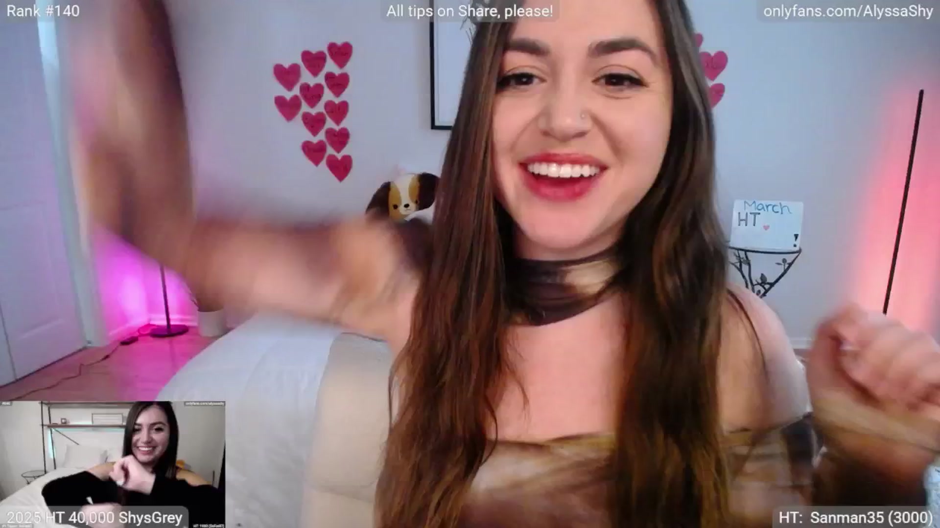 Gallery image thumbnail from AlyssaShy's myfreecams stream on, 03/01/2025, 22:40 image 5 of 20
