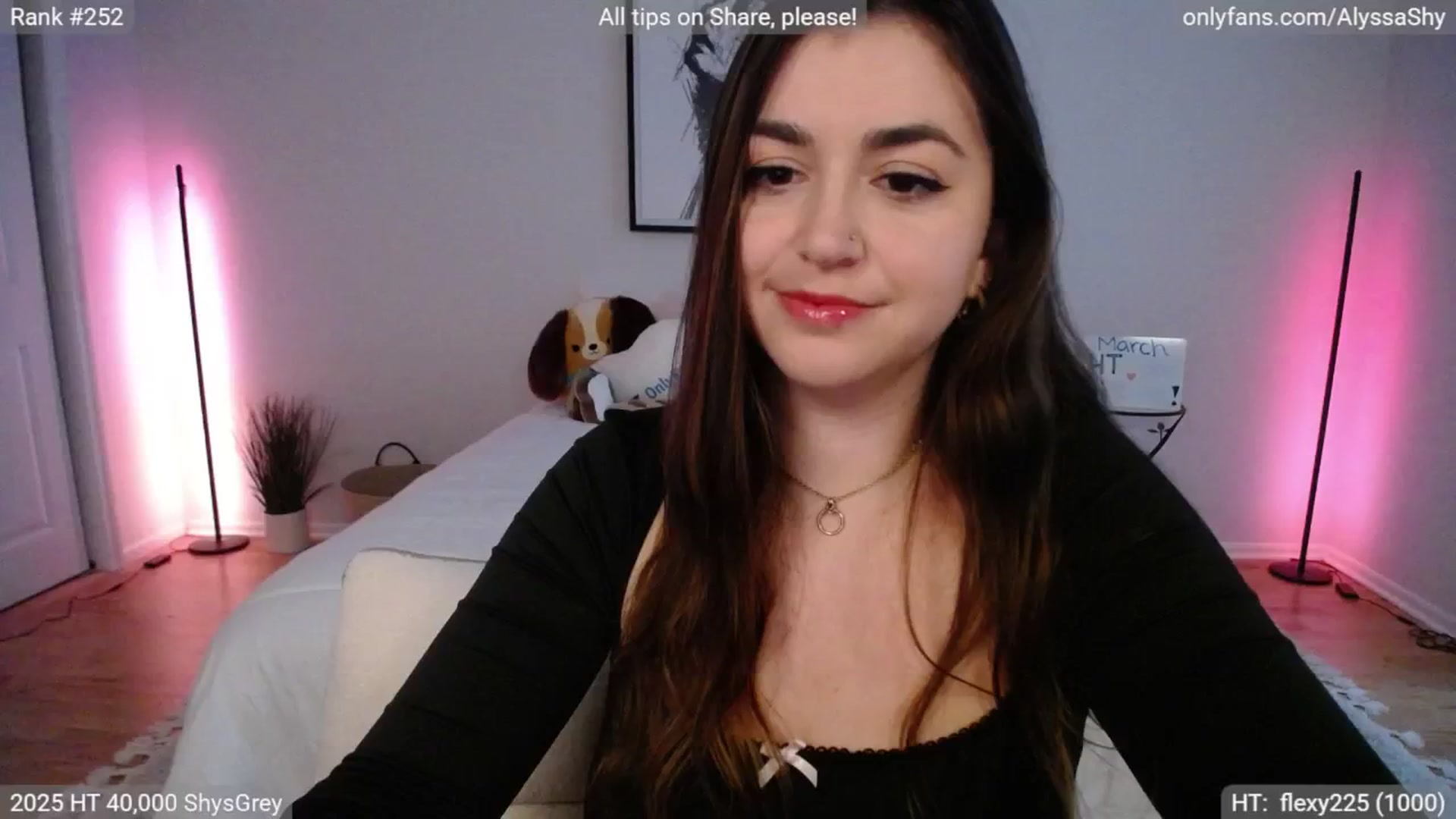 Gallery image thumbnail from AlyssaShy's myfreecams stream on, 03/02/2025, 23:43 image 9 of 20