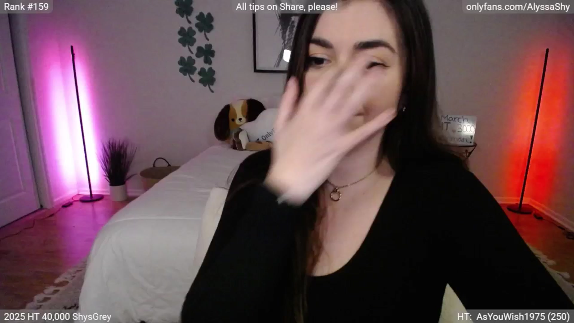 Gallery image thumbnail from AlyssaShy's myfreecams stream on, 03/03/2025, 23:37 image 9 of 20