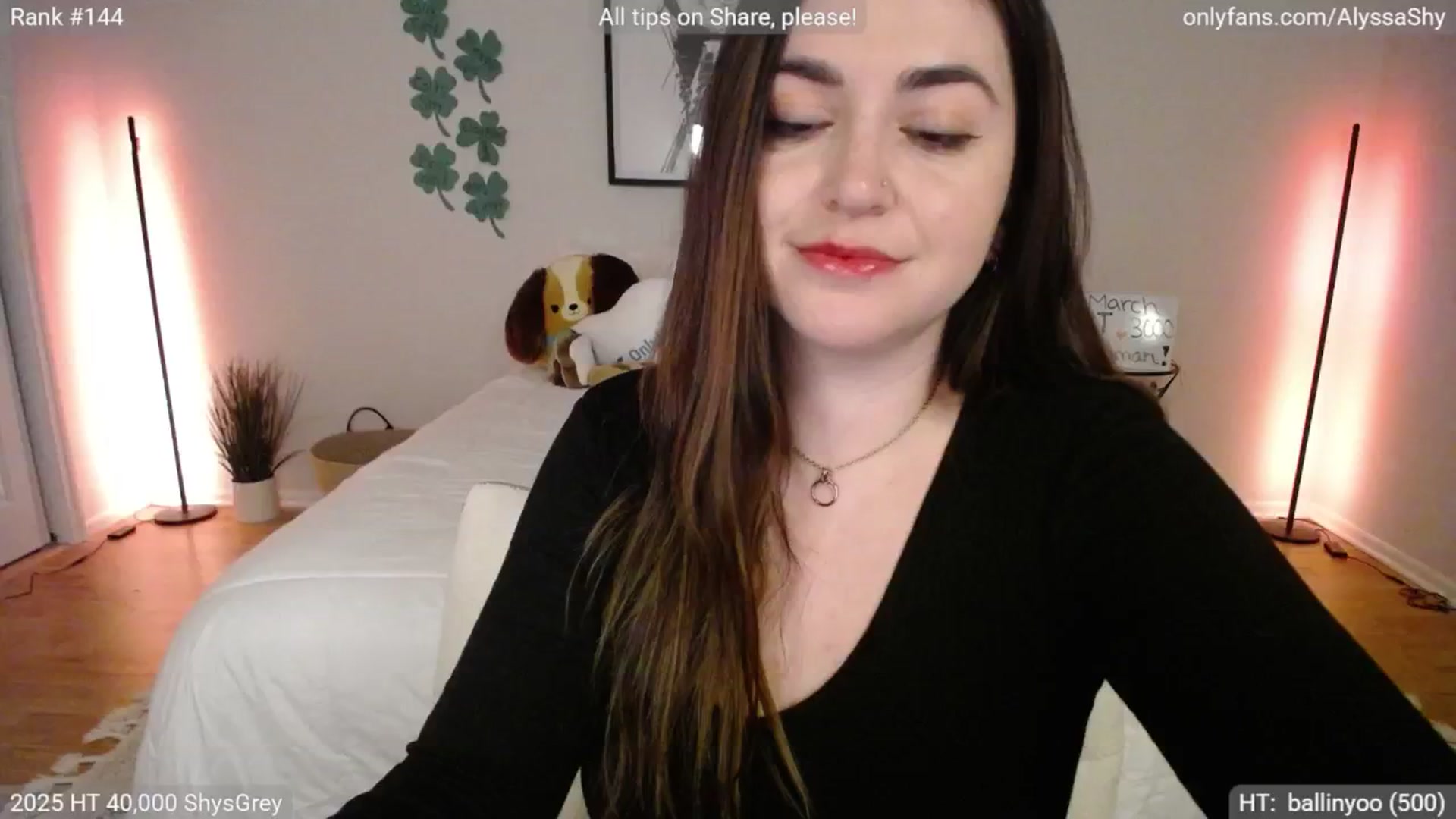 Gallery image thumbnail from AlyssaShy's myfreecams stream on, 03/04/2025, 03:23 image 1 of 20