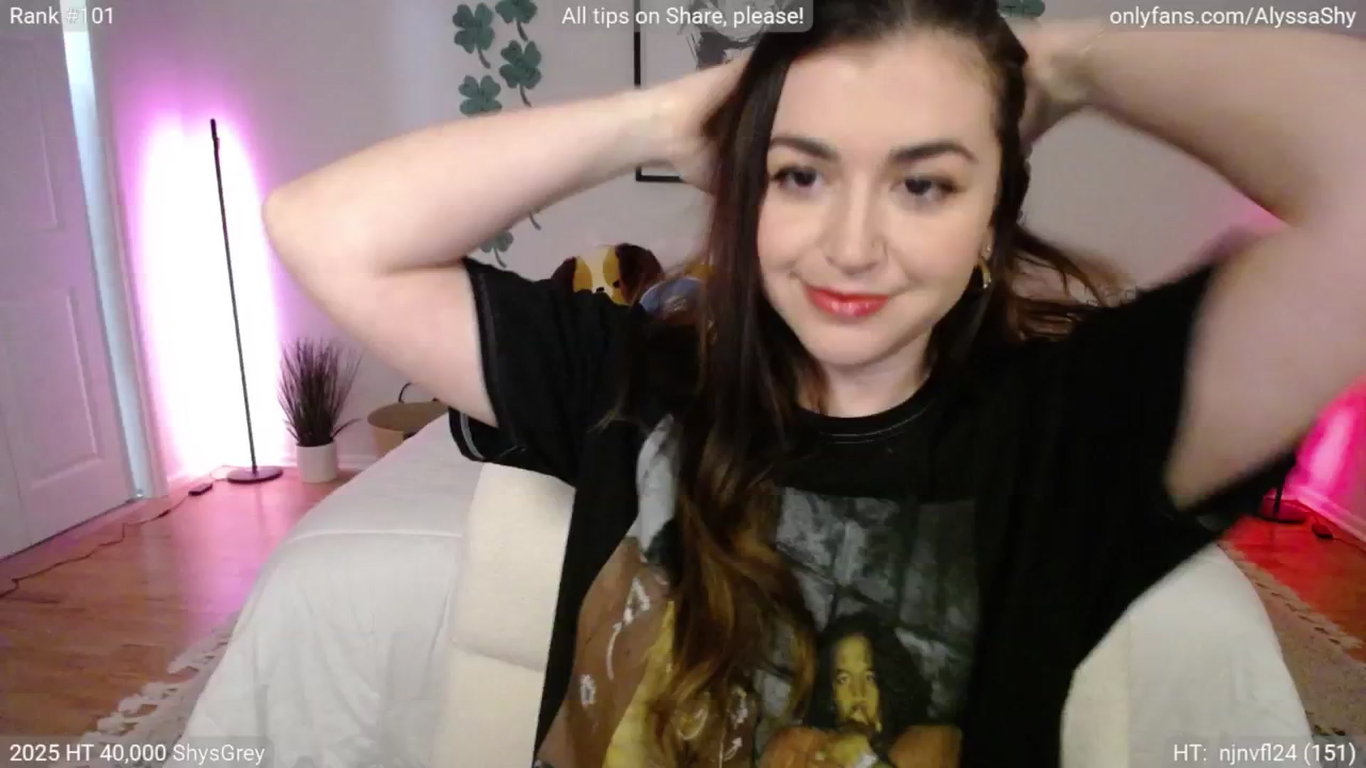 Gallery image thumbnail from AlyssaShy's myfreecams stream on, 03/05/2025, 23:19 image 7 of 20