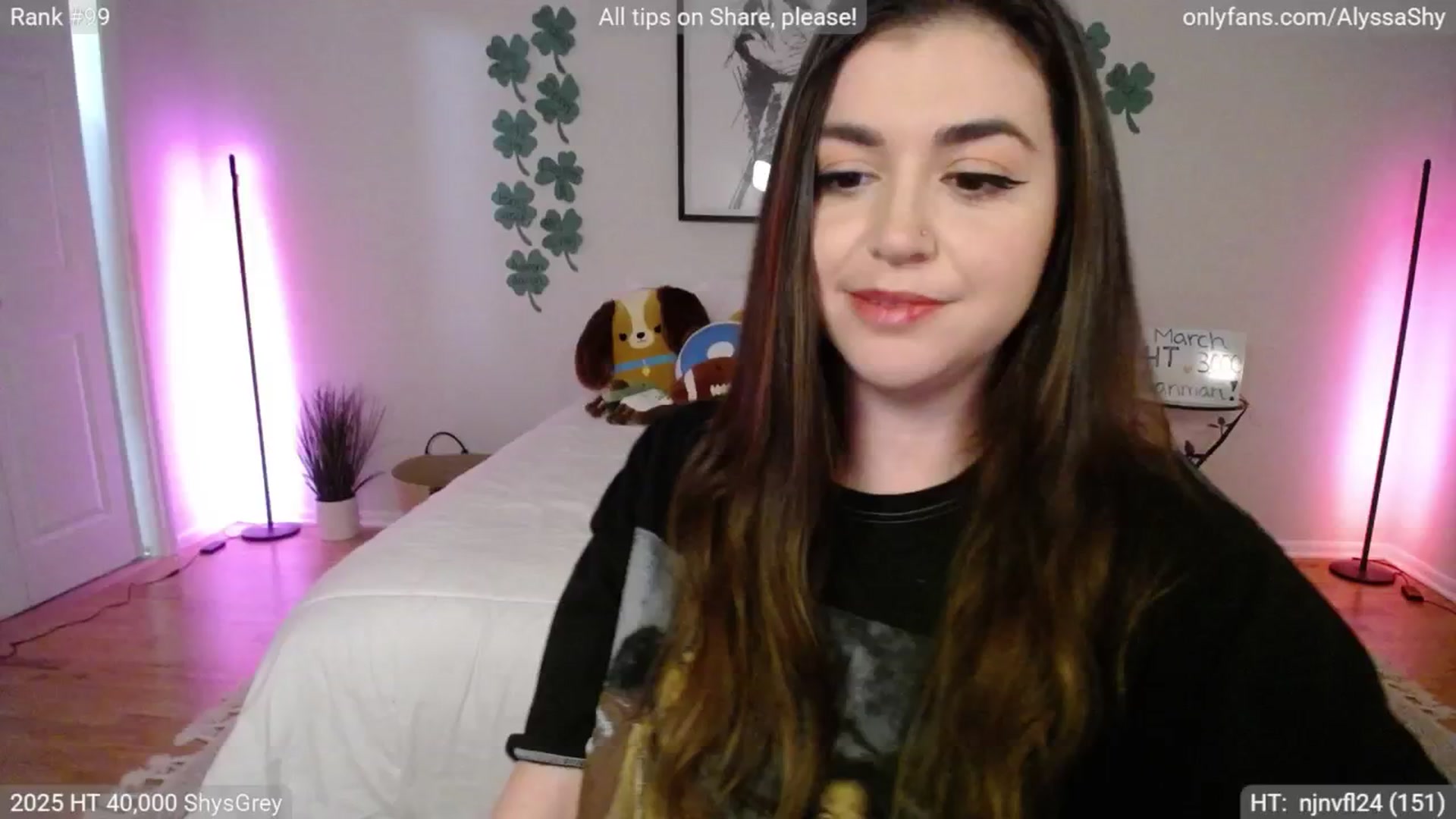 Gallery image thumbnail from AlyssaShy's myfreecams stream on, 03/05/2025, 23:19 image 19 of 20