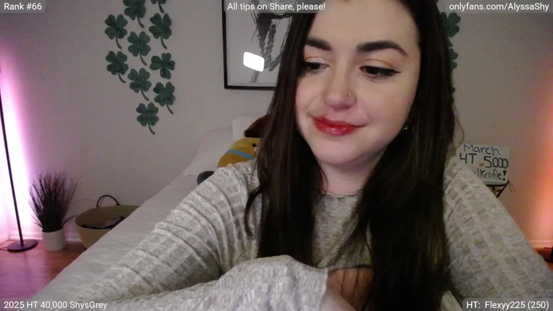 Gallery image thumbnail from AlyssaShy's myfreecams stream on, 03/12/2025, 24:29 image 1 of 20