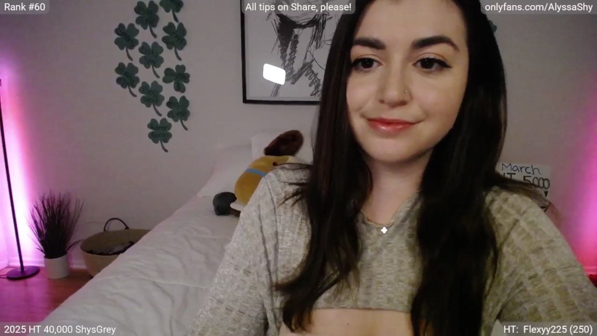 Gallery image thumbnail from AlyssaShy's myfreecams stream on, 03/12/2025, 24:29 image 19 of 20