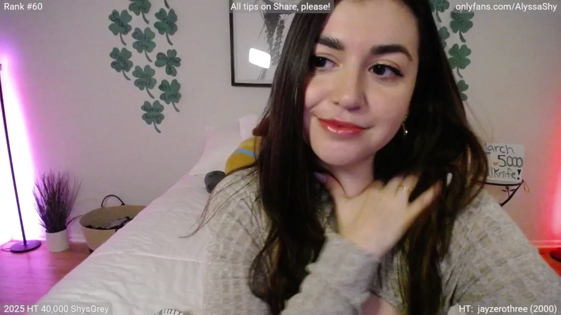 Gallery image thumbnail from AlyssaShy's myfreecams stream on, 03/12/2025, 02:19 image 5 of 20
