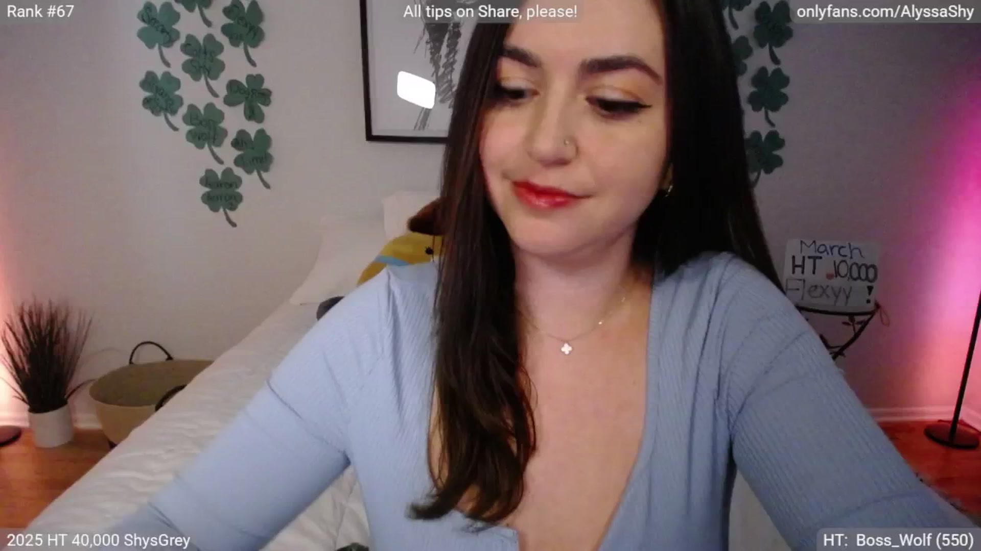 Gallery image thumbnail from AlyssaShy's myfreecams stream on, 03/14/2025, 24:07 image 6 of 20
