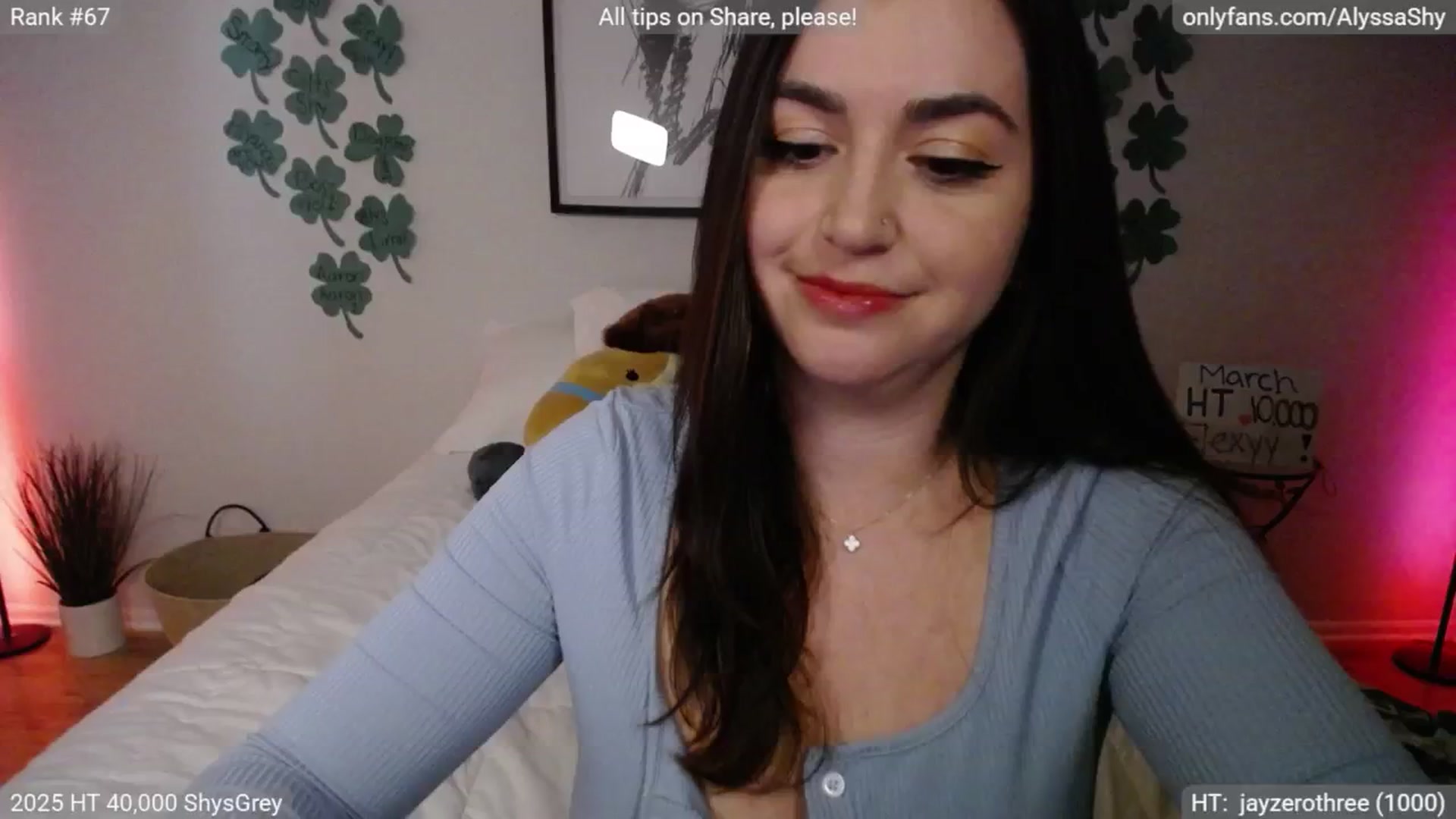 Gallery image thumbnail from AlyssaShy's myfreecams stream on, 03/14/2025, 24:07 image 11 of 20