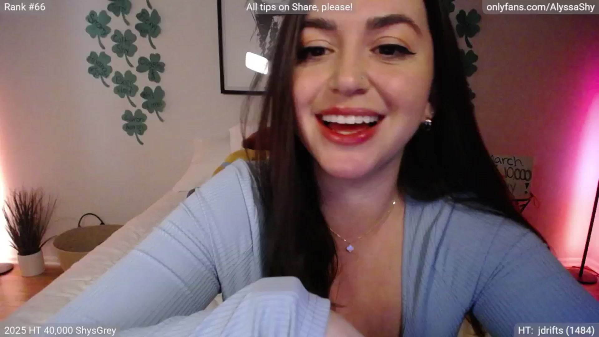 Gallery image thumbnail from AlyssaShy's myfreecams stream on, 03/14/2025, 24:43 image 6 of 20