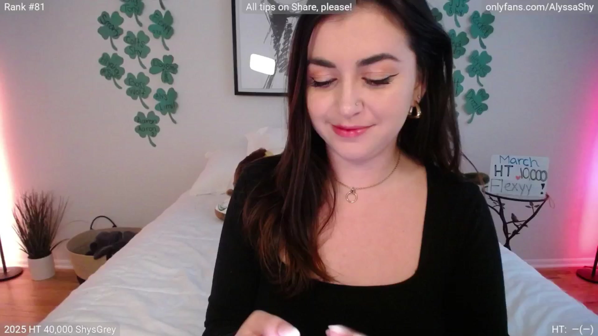 Gallery image thumbnail from AlyssaShy's myfreecams stream on, 03/15/2025, 23:59 image 1 of 20