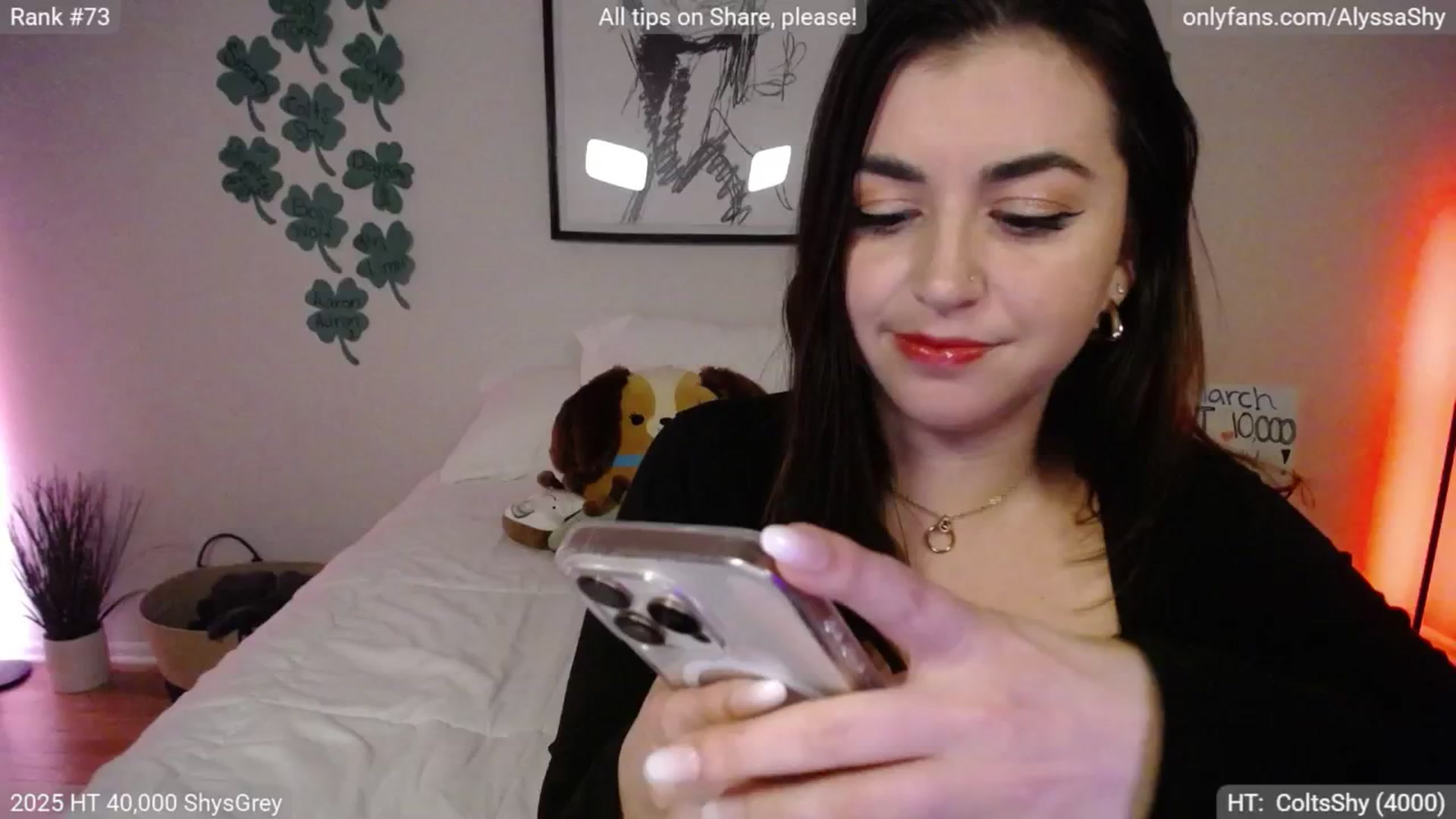 Gallery image thumbnail from AlyssaShy's myfreecams stream on, 03/16/2025, 02:12 image 5 of 20