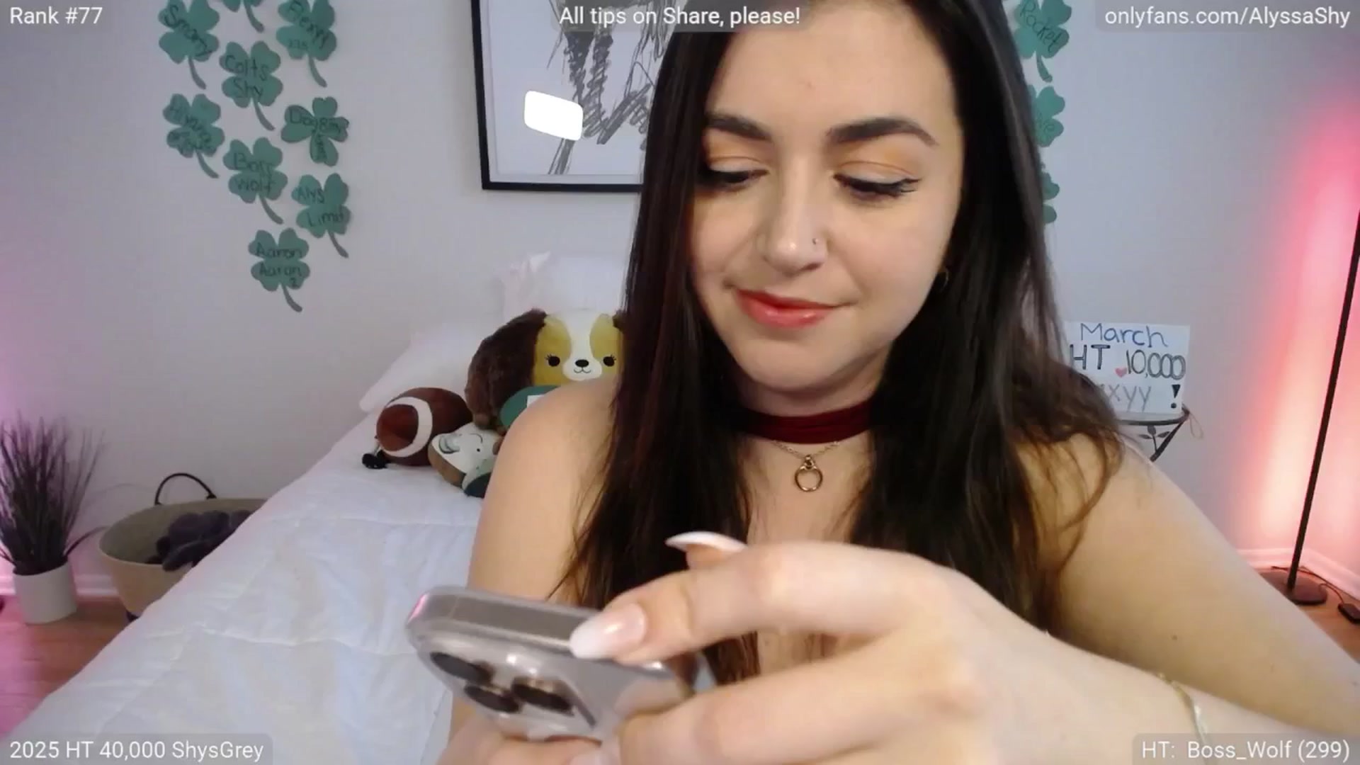 Gallery image thumbnail from AlyssaShy's myfreecams stream on, 03/17/2025, 22:48 image 3 of 20