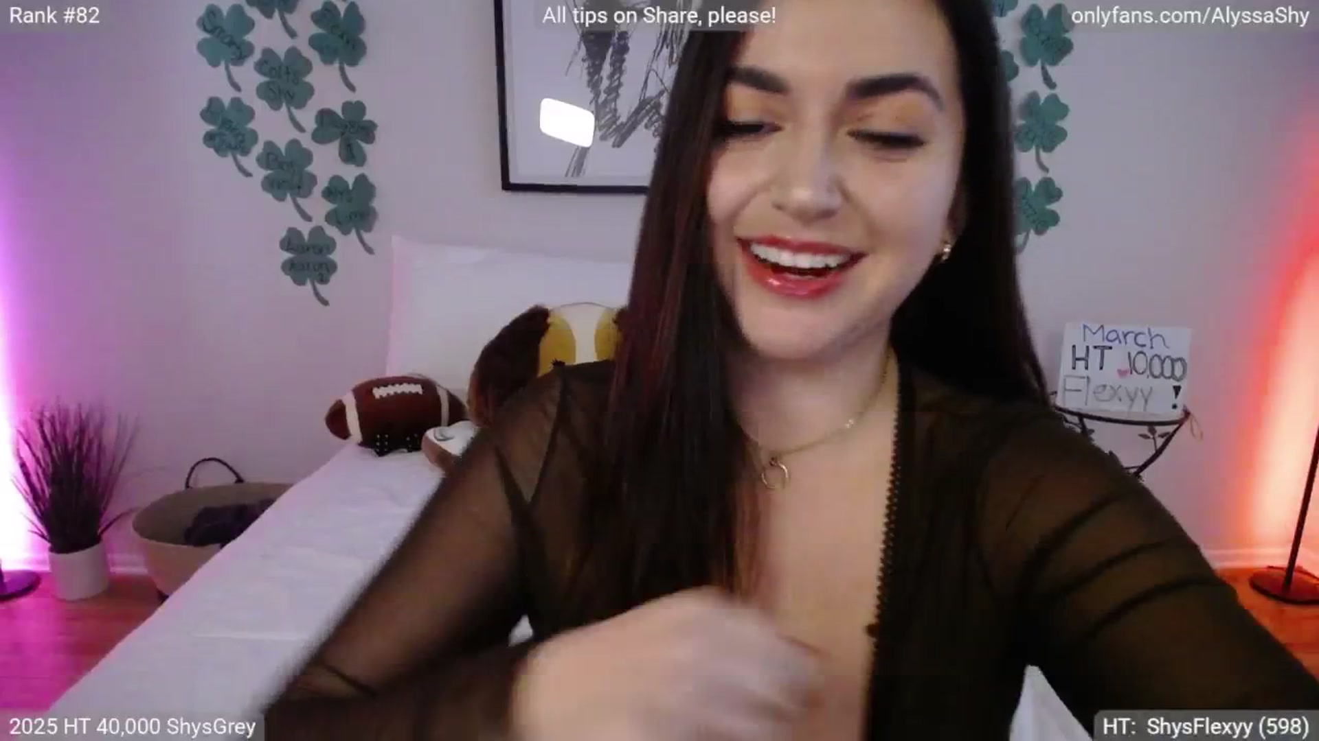 Gallery image thumbnail from AlyssaShy's myfreecams stream on, 03/21/2025, 23:12 image 6 of 20