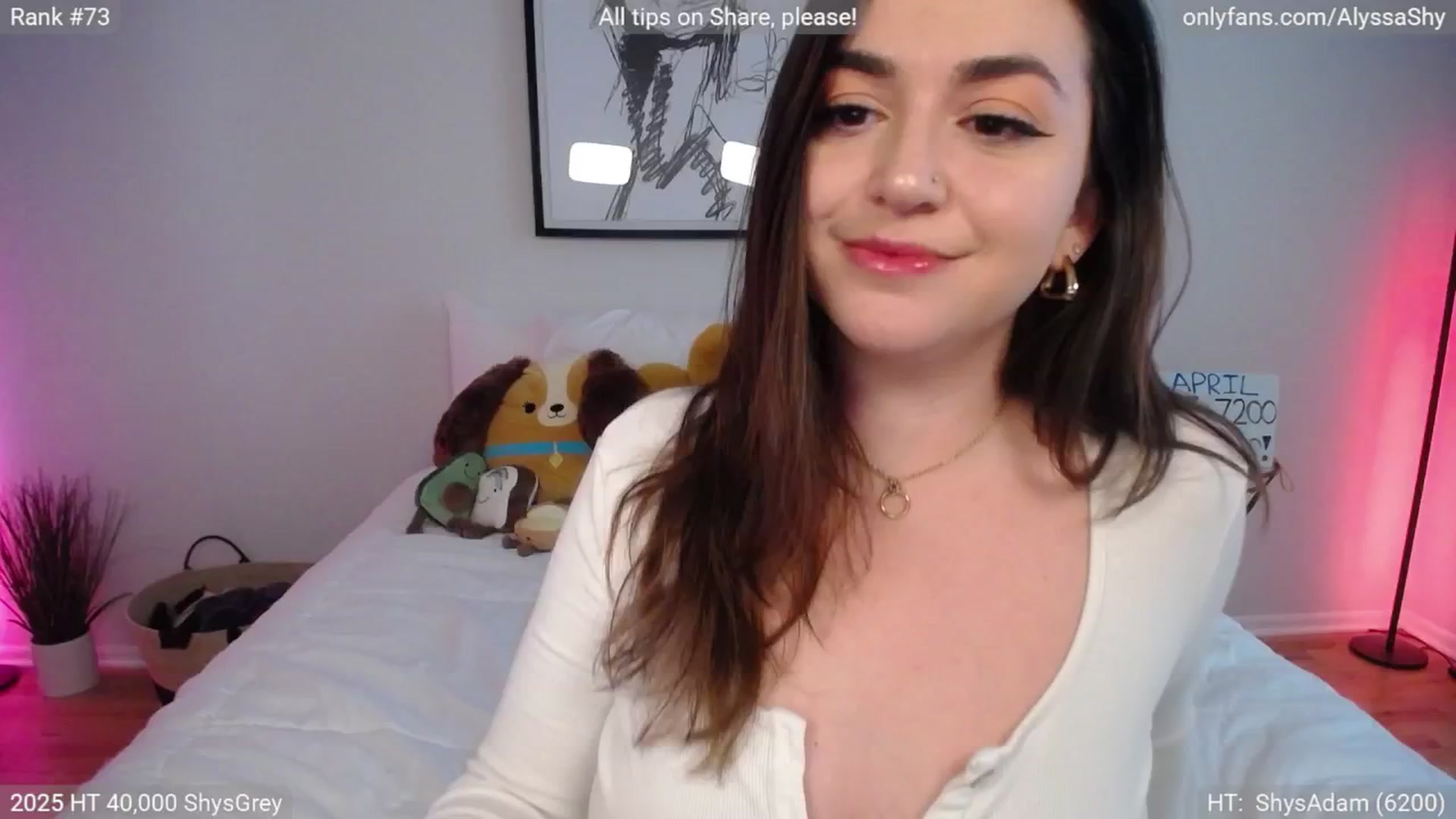 Gallery image thumbnail from AlyssaShy's myfreecams stream on, 04/02/2025, 20:41 image 2 of 20