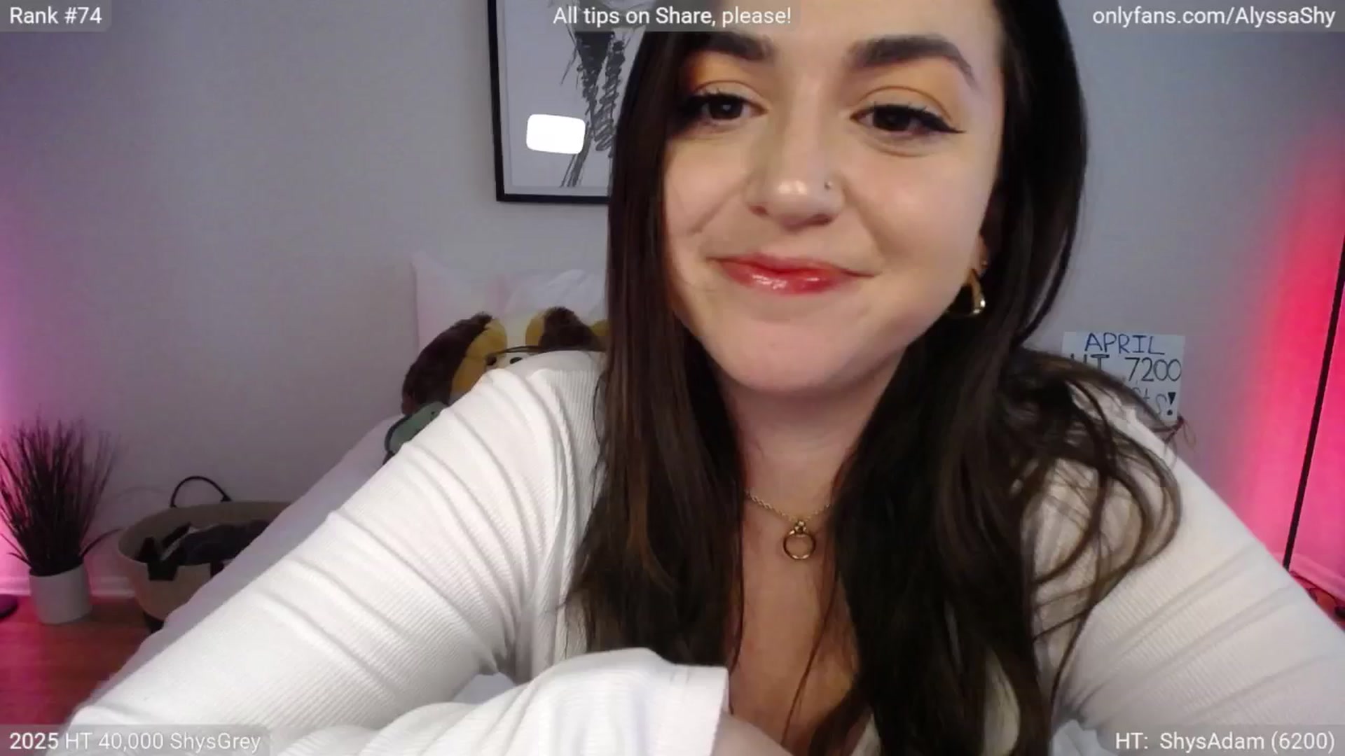 Gallery image thumbnail from AlyssaShy's myfreecams stream on, 04/02/2025, 20:41 image 10 of 20