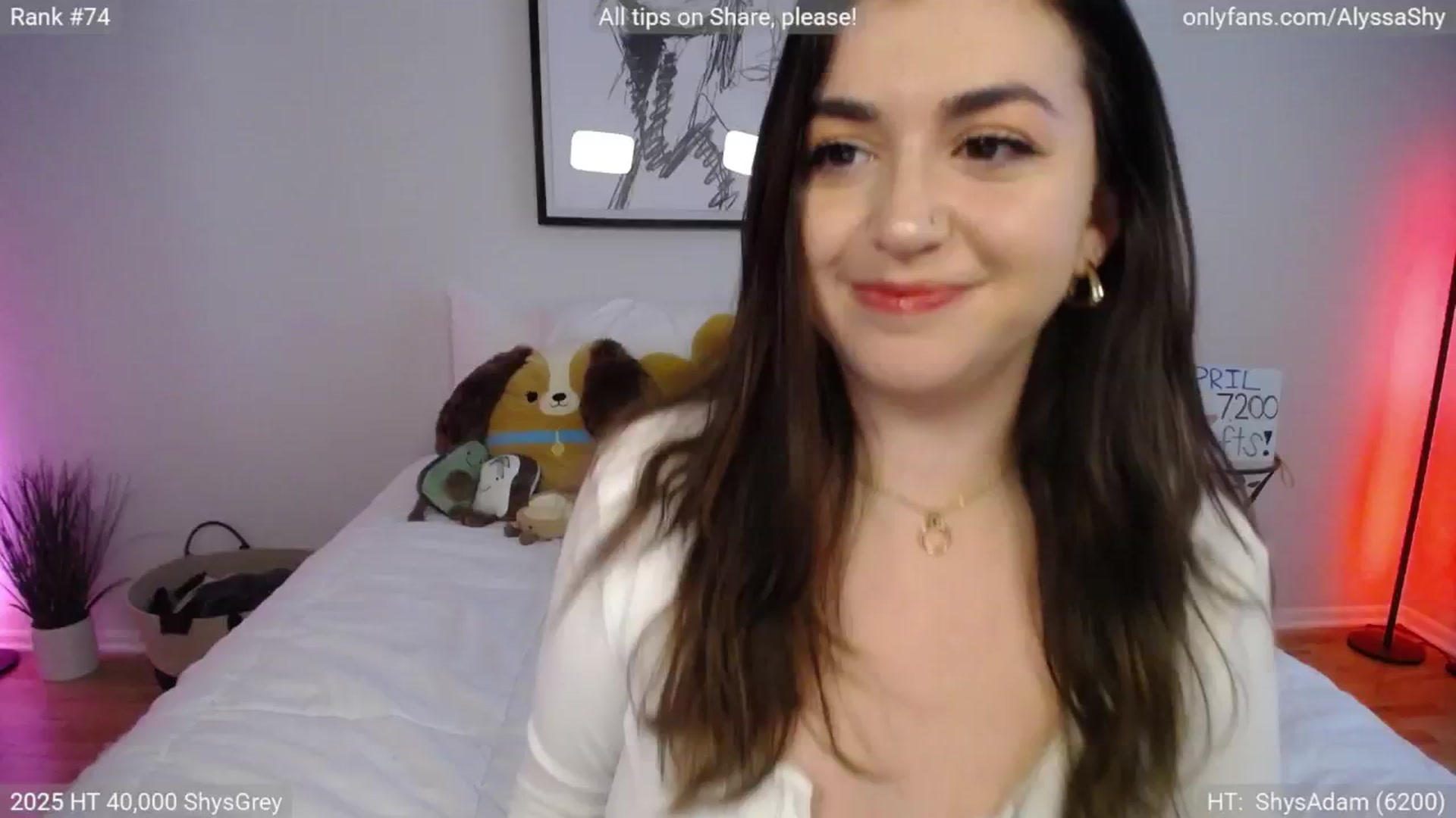 Gallery image thumbnail from AlyssaShy's myfreecams stream on, 04/02/2025, 20:41 image 8 of 20