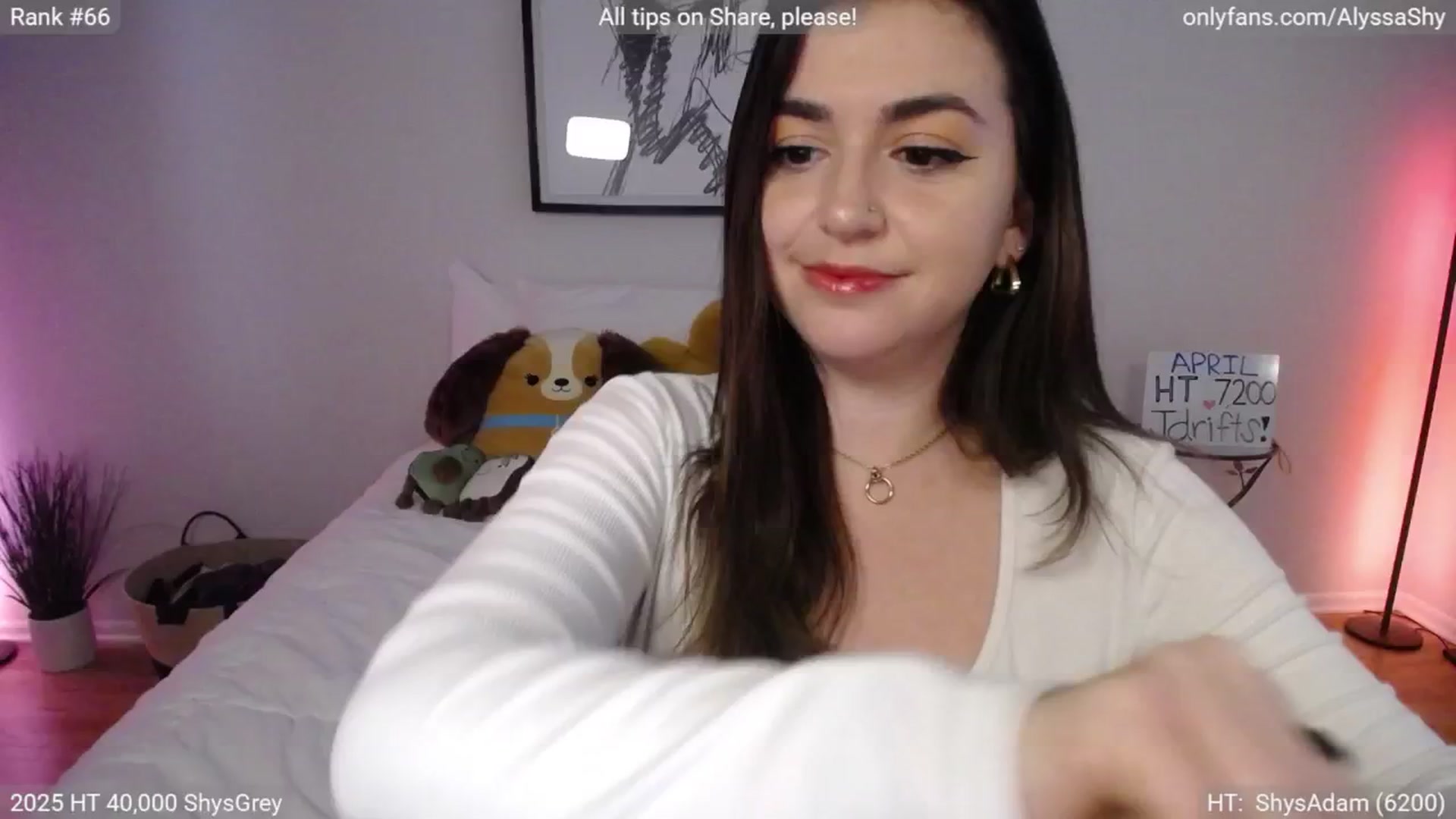Gallery image thumbnail from AlyssaShy's myfreecams stream on, 04/02/2025, 22:32 image 16 of 20