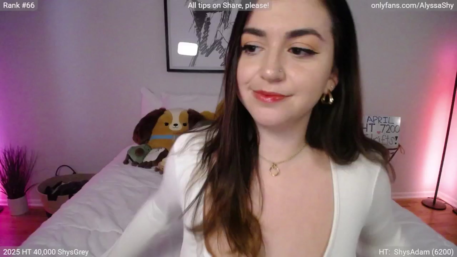 Gallery image thumbnail from AlyssaShy's myfreecams stream on, 04/02/2025, 22:32 image 19 of 20