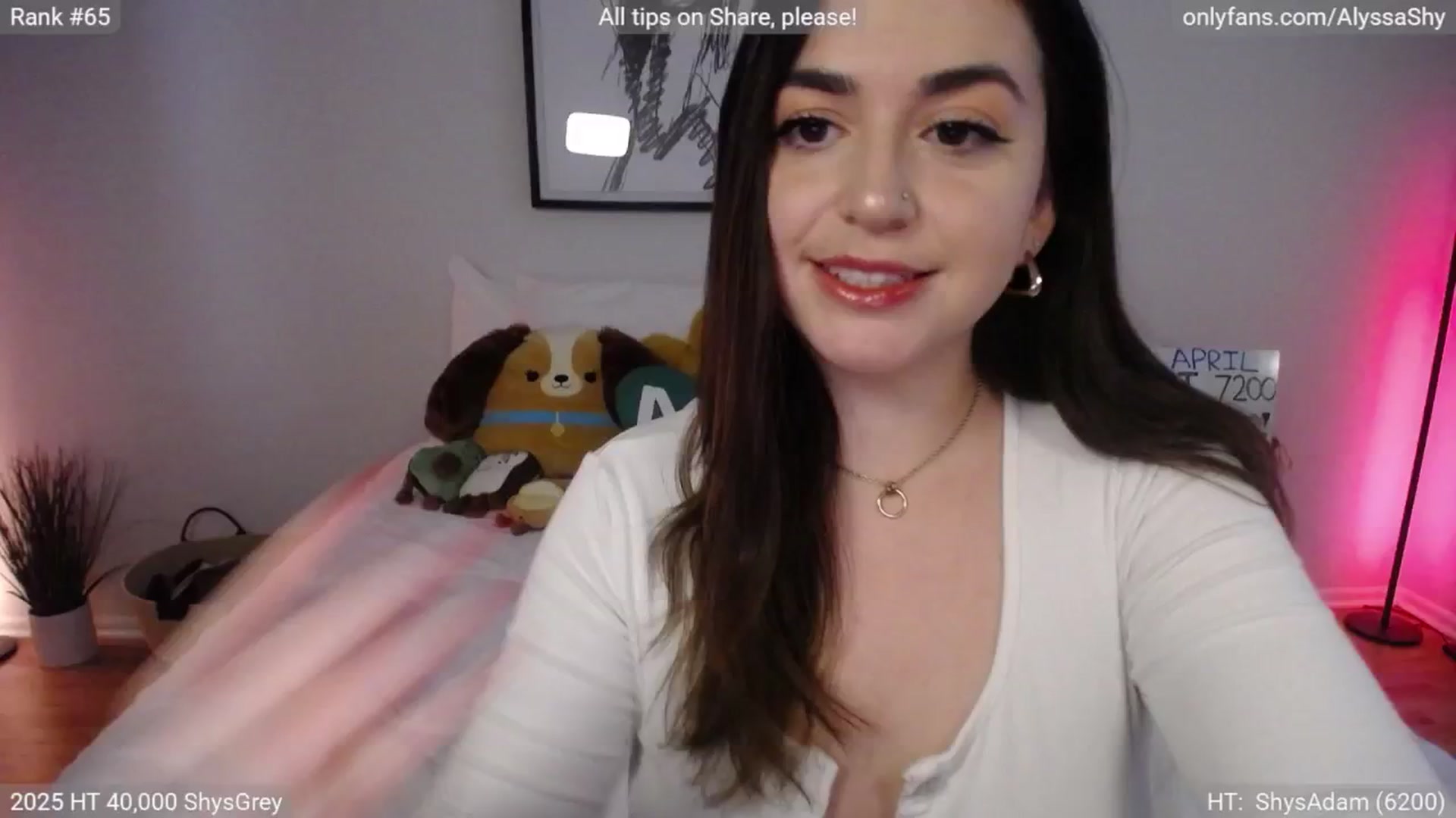 Gallery image thumbnail from AlyssaShy's myfreecams stream on, 04/02/2025, 22:32 image 17 of 20
