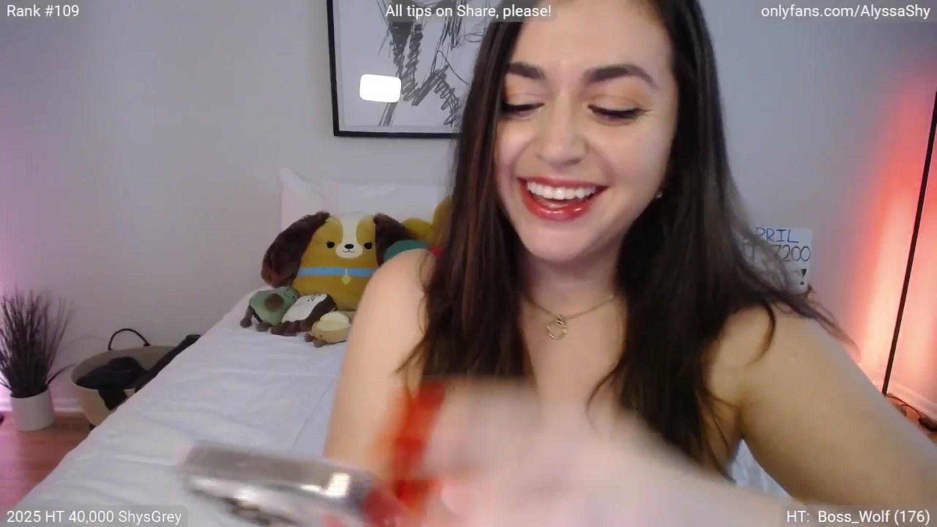 Gallery image thumbnail from AlyssaShy's myfreecams stream on, 04/03/2025, 21:49 image 3 of 20