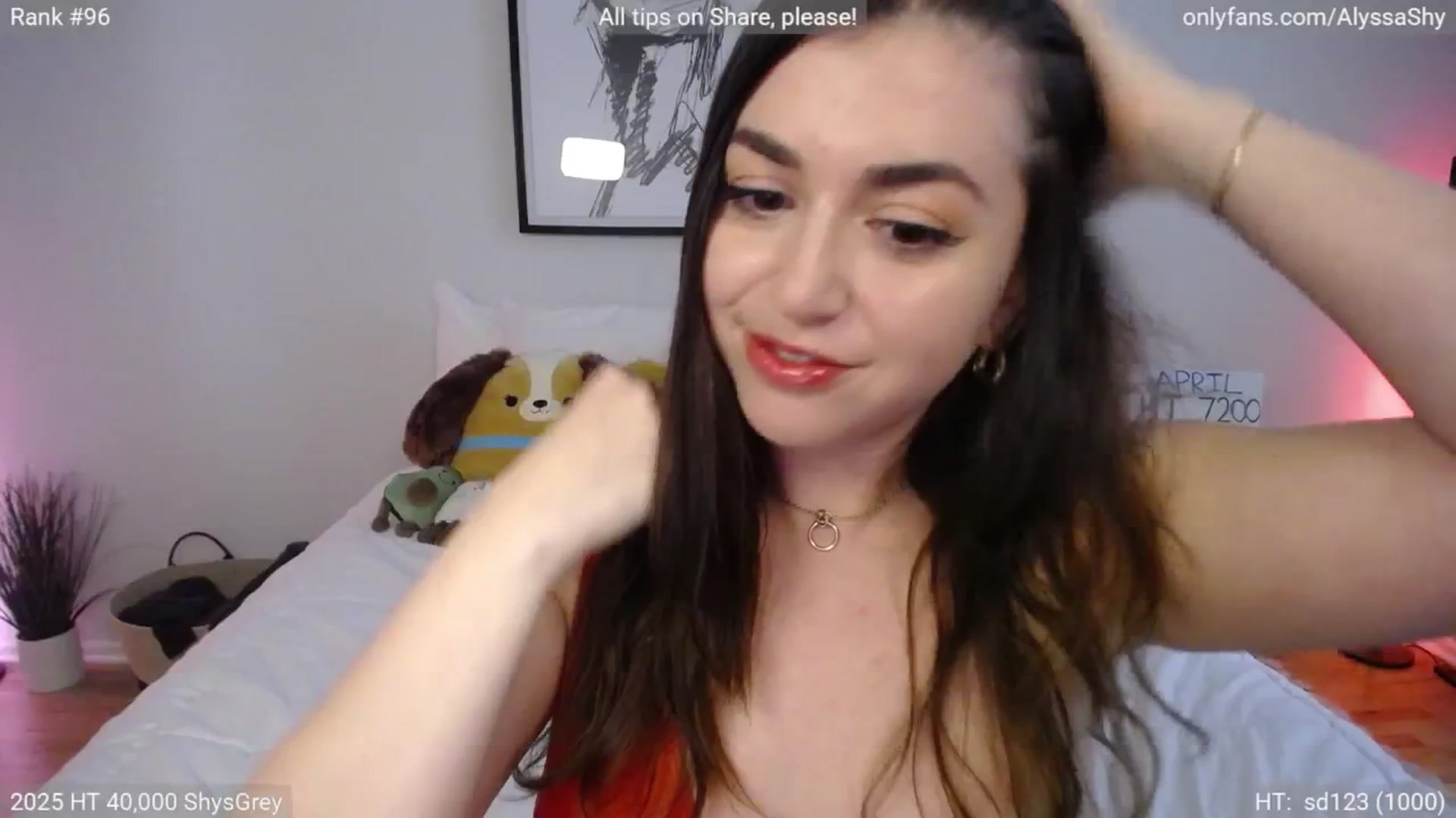 Gallery image thumbnail from AlyssaShy's myfreecams stream on, 04/03/2025, 21:49 image 19 of 20