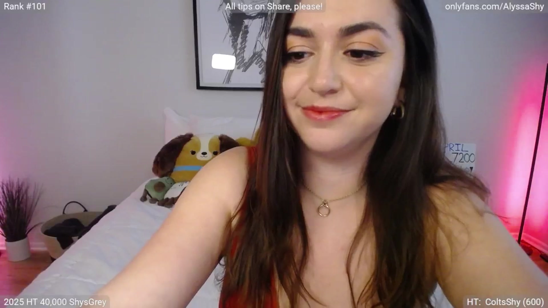 Gallery image thumbnail from AlyssaShy's myfreecams stream on, 04/03/2025, 21:49 image 14 of 20