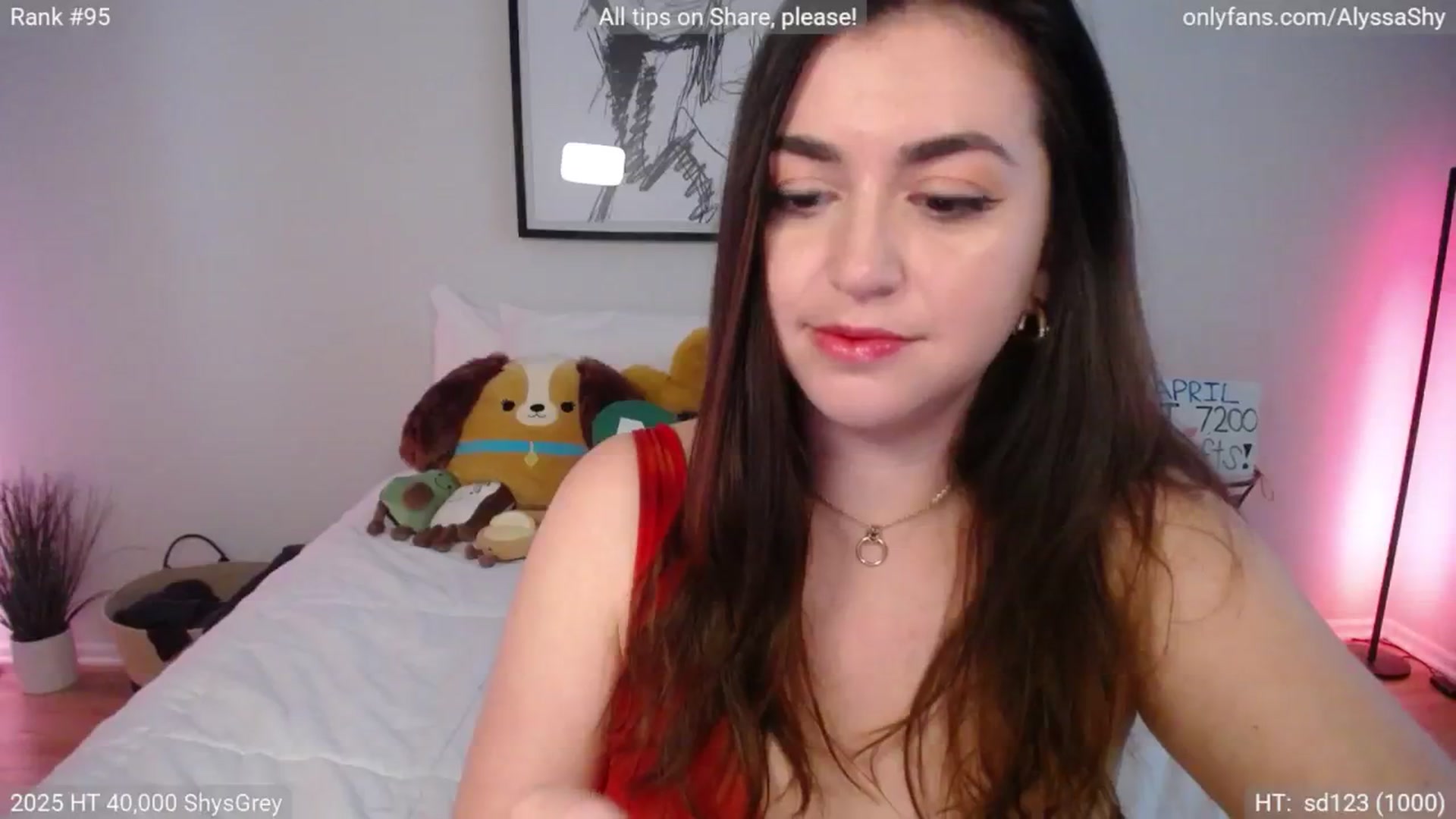 Gallery image thumbnail from AlyssaShy's myfreecams stream on, 04/03/2025, 21:49 image 16 of 20