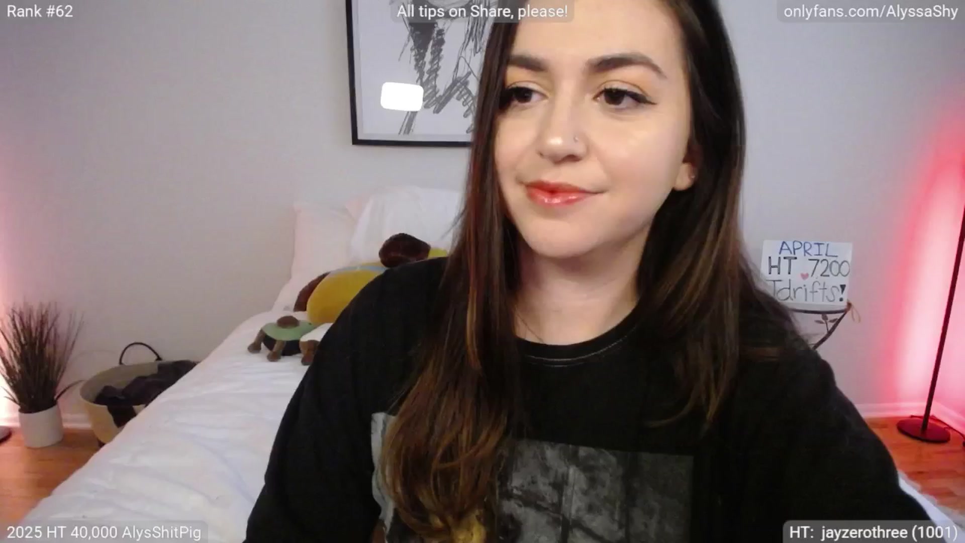 Gallery image thumbnail from AlyssaShy's myfreecams stream on, 04/06/2025, 22:56 image 3 of 20