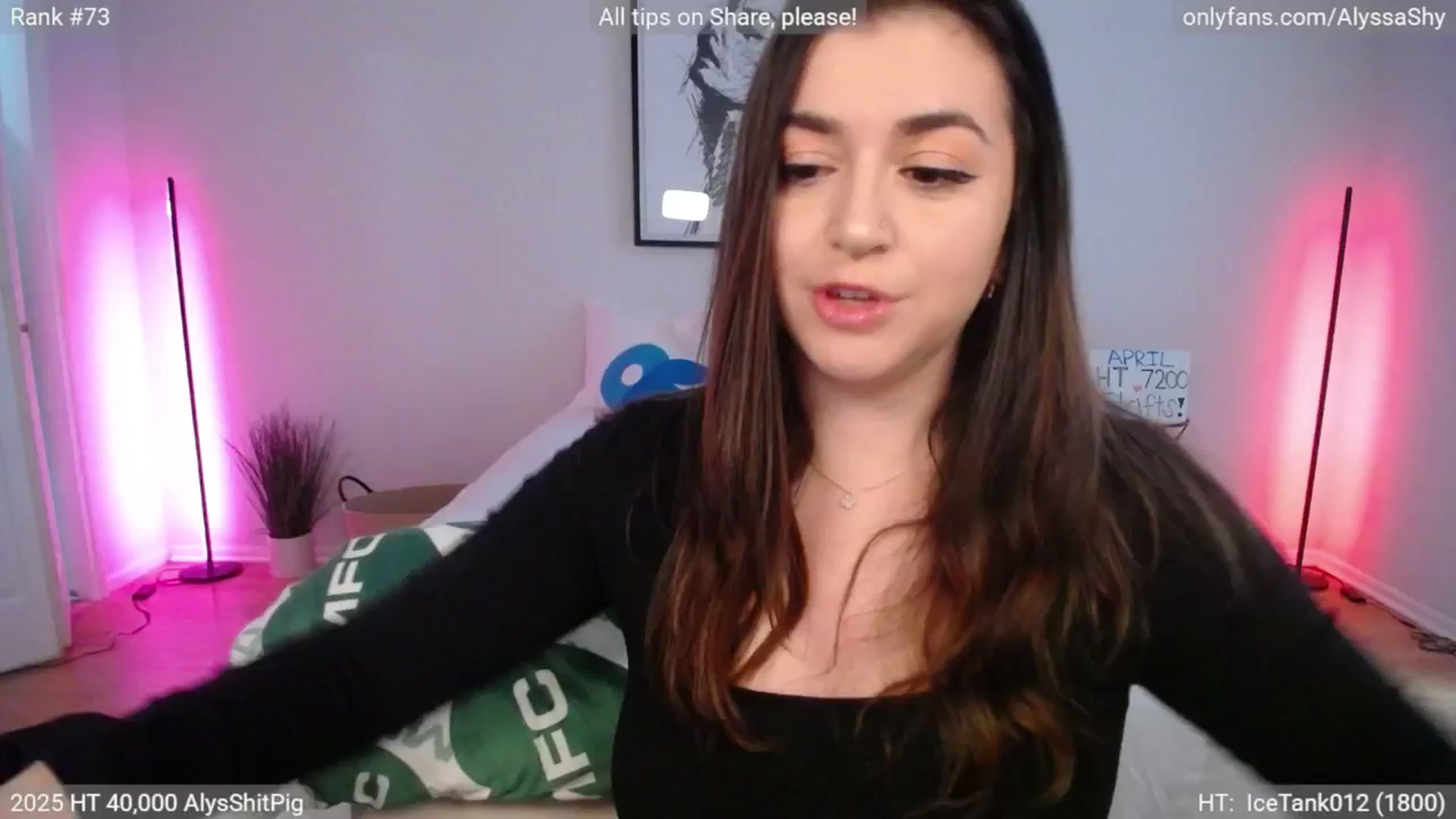 Gallery image thumbnail from AlyssaShy's myfreecams stream on, 04/08/2025, 23:09 image 2 of 20