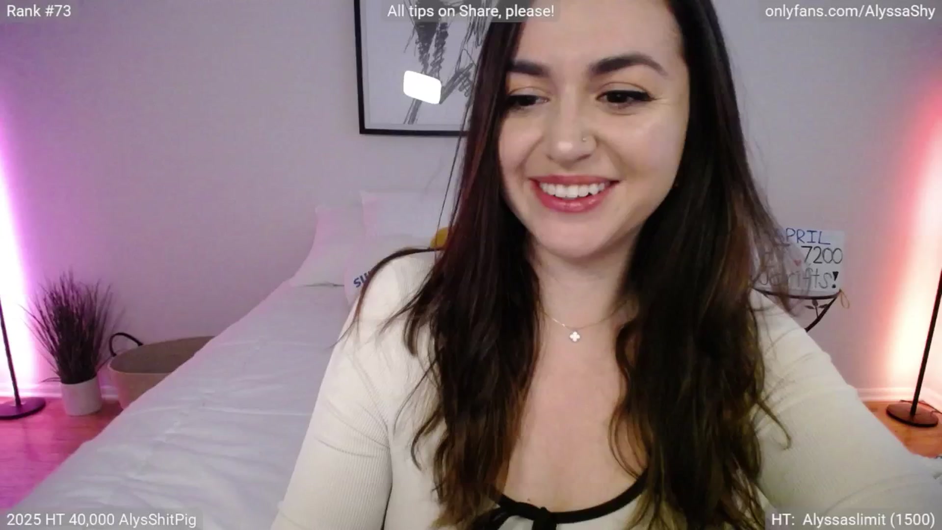 Gallery image thumbnail from AlyssaShy's myfreecams stream on, 04/11/2025, 22:05 image 12 of 20