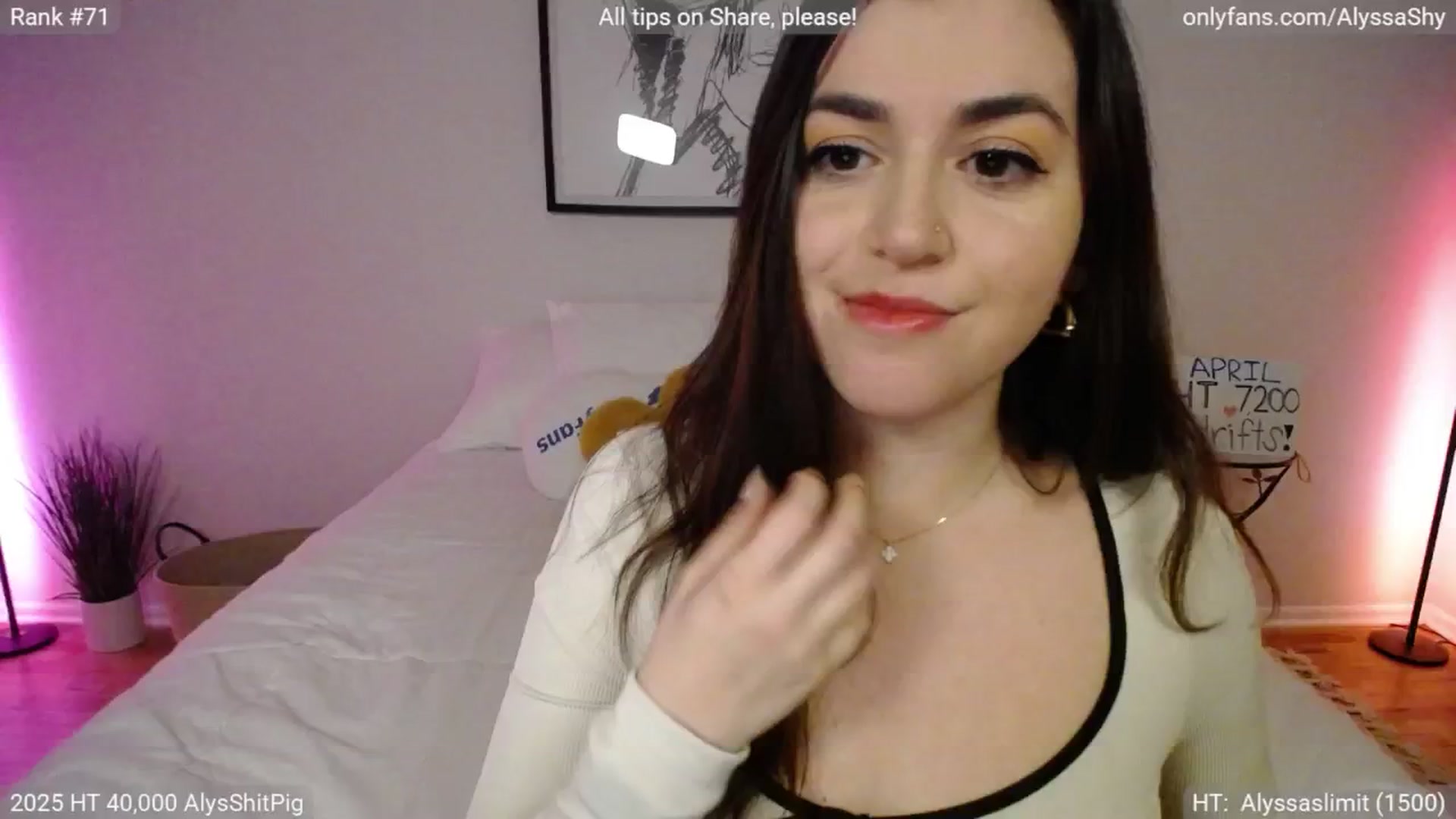 Gallery image thumbnail from AlyssaShy's myfreecams stream on, 04/12/2025, 03:50 image 11 of 20