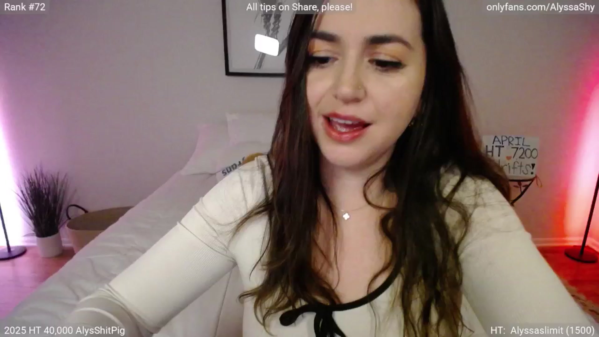 Gallery image thumbnail from AlyssaShy's myfreecams stream on, 04/12/2025, 03:50 image 6 of 20